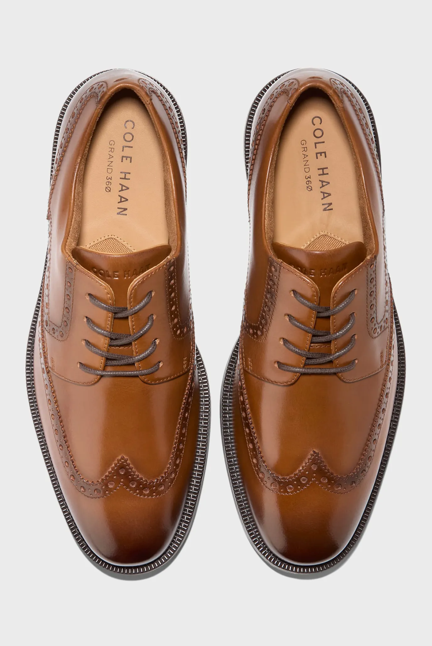 Чоловічі коричневі шкіряні броги Bedford Wingtip Oxford 3