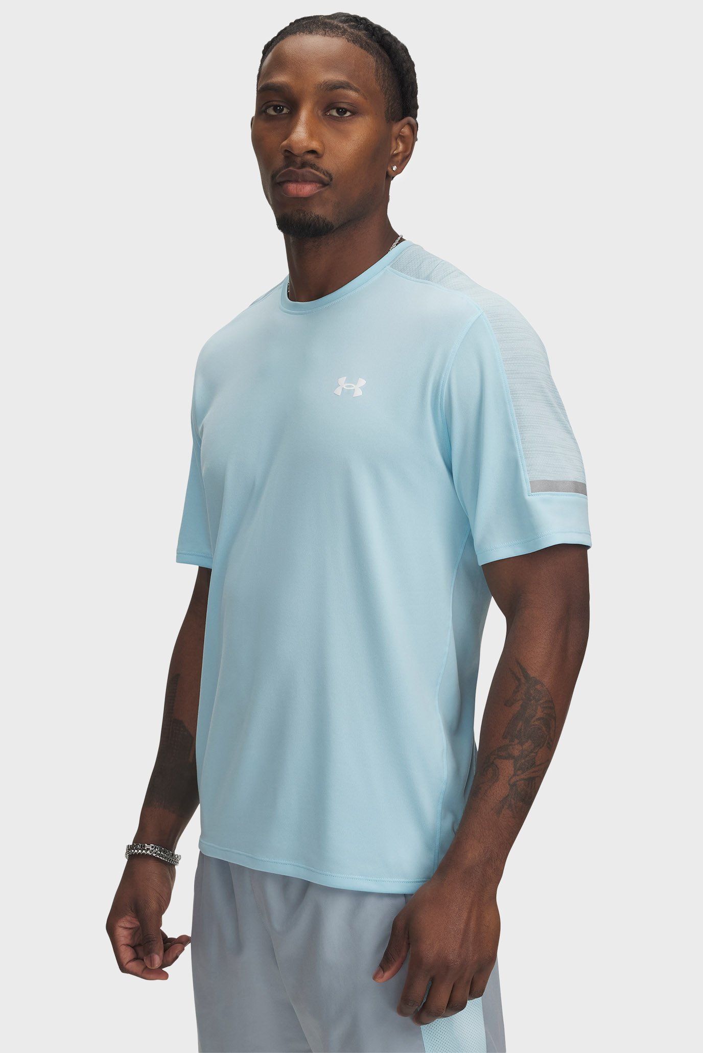 Мужская голубая футболка UA Tech Utility SS Голубой XXL Under Armour 1385976-494 Мужская голубая футболка UA Tech Utility SS Голубой XXL Under Armour 1385976-494
