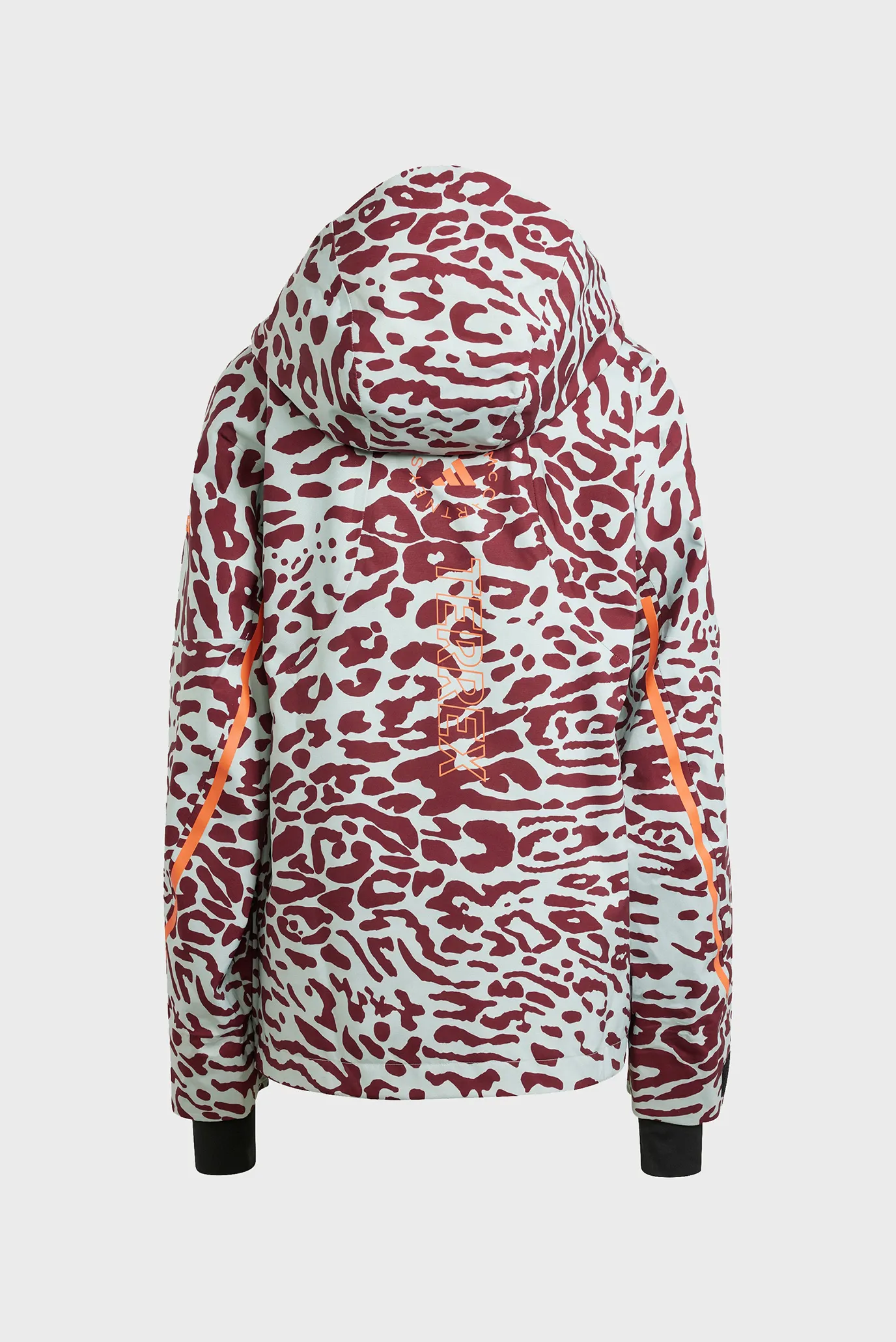 Женская мятная лыжная куртка с узором adidas by Stella McCartney x