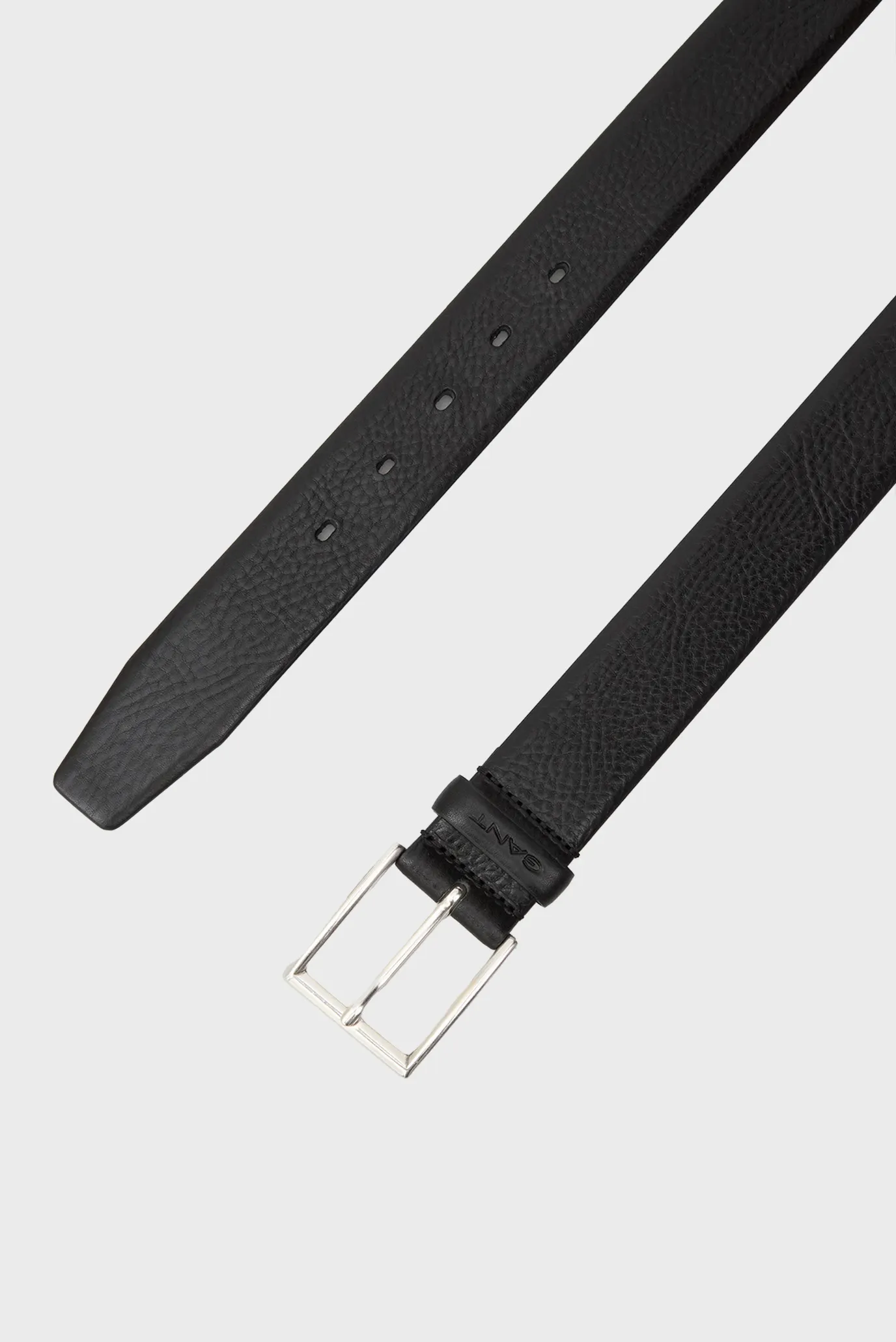 Мужской черный кожаный ремень CLASSIC 3