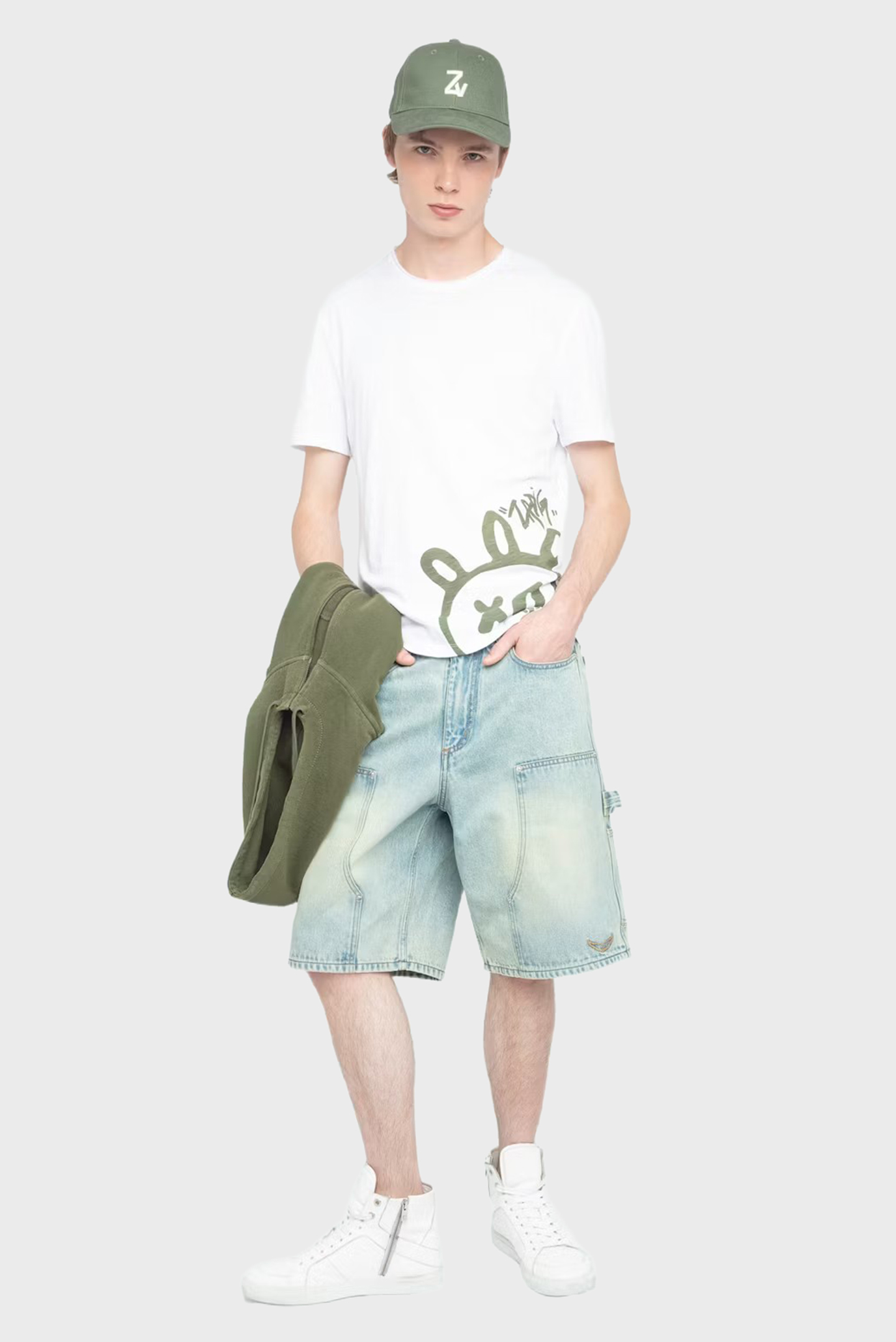 Мужская белая футболка Stockly Белый XXL ZADIG&VOLTAIRE JMTS01676_WHITE Мужская белая футболка Stockly Белый XXL ZADIG&VOLTAIRE JMTS01676_WHITE