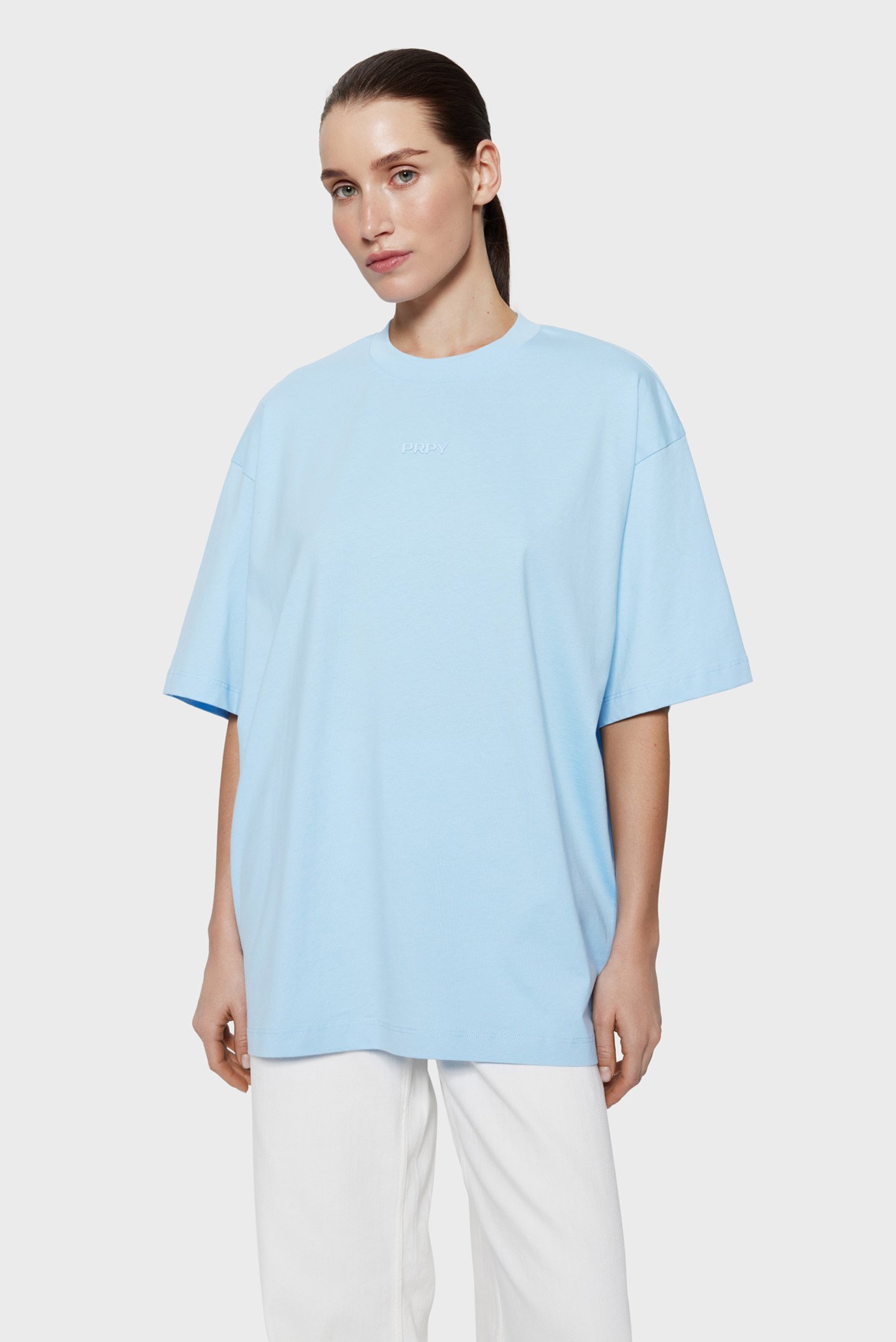 Жіноча блакитна футболка 1