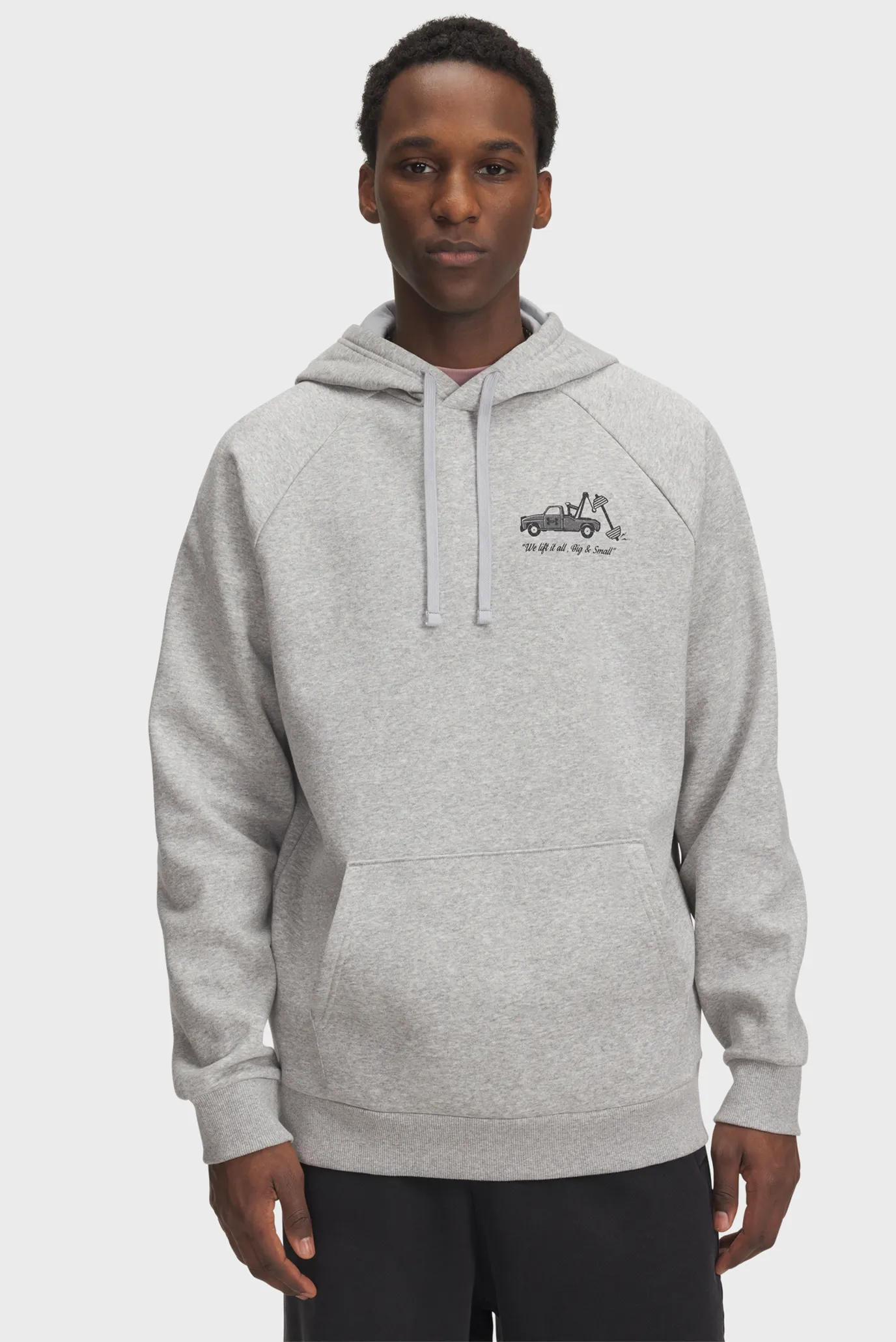 Чоловіче сіре худі UA Rival Fleece HBR Logo HD 2