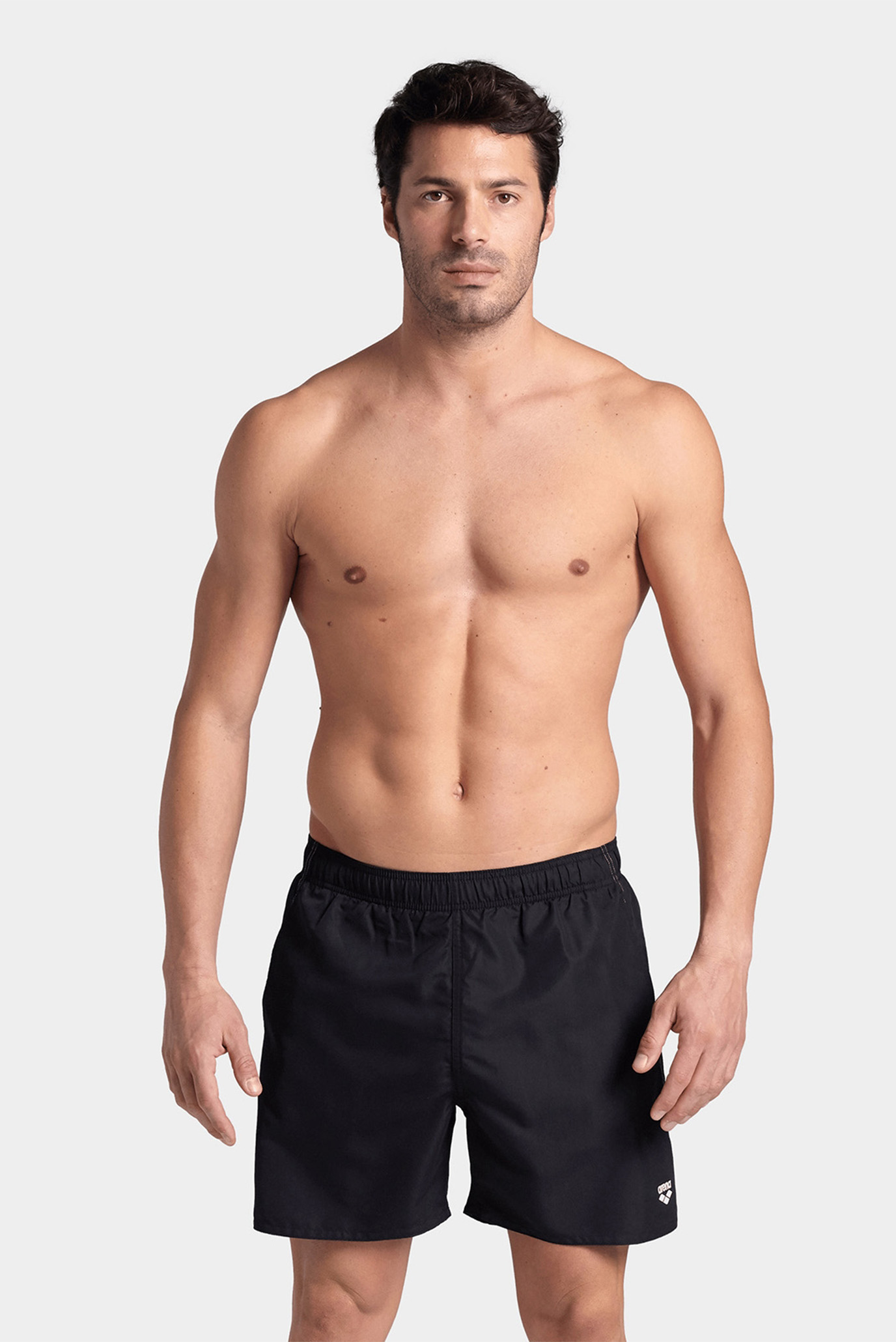 Чоловічі чорні плавальні шорти FUNDAMENTALS BOXER R 1