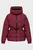 Жіноча бордова куртка belted