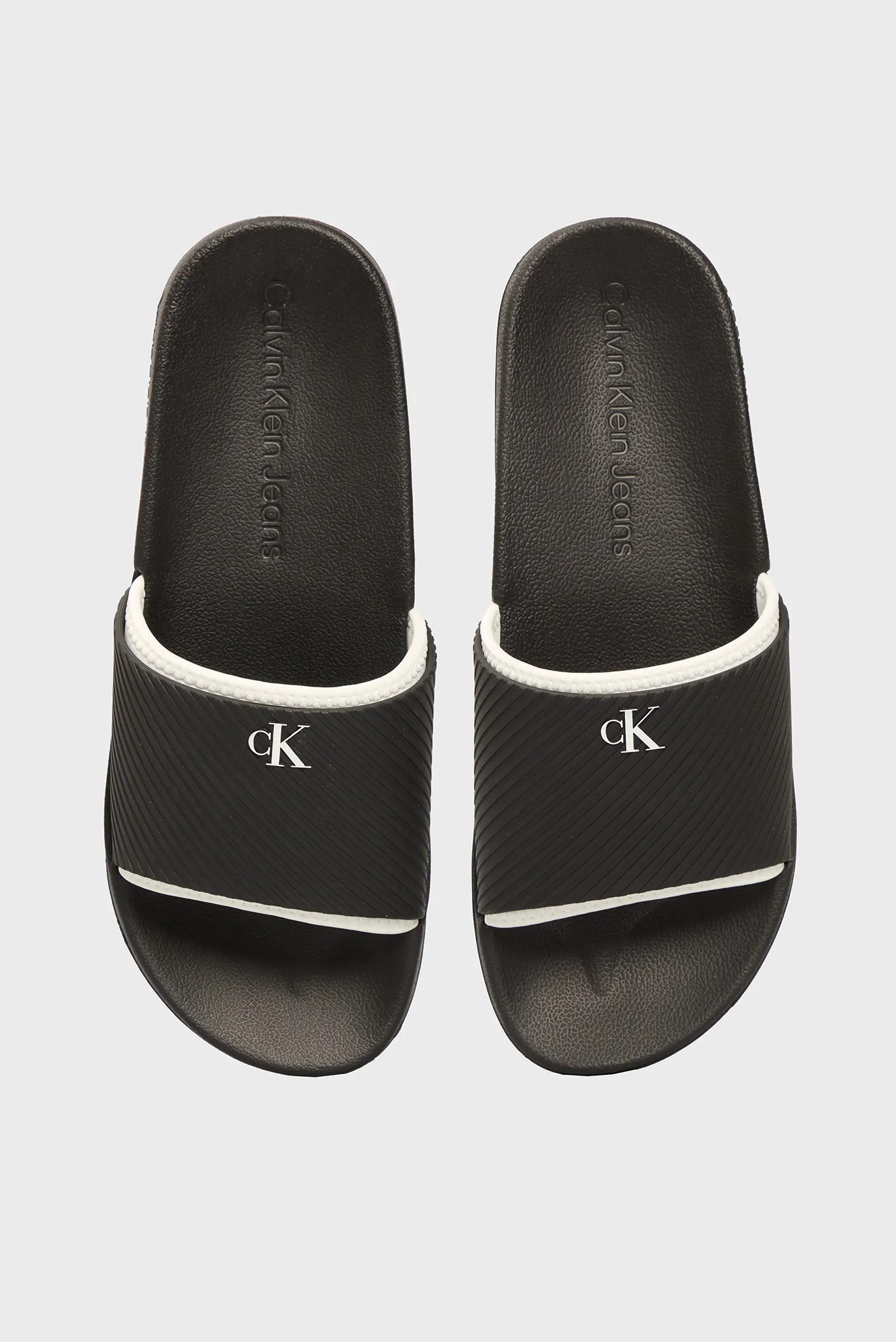 Мужские черные слайдеры 4