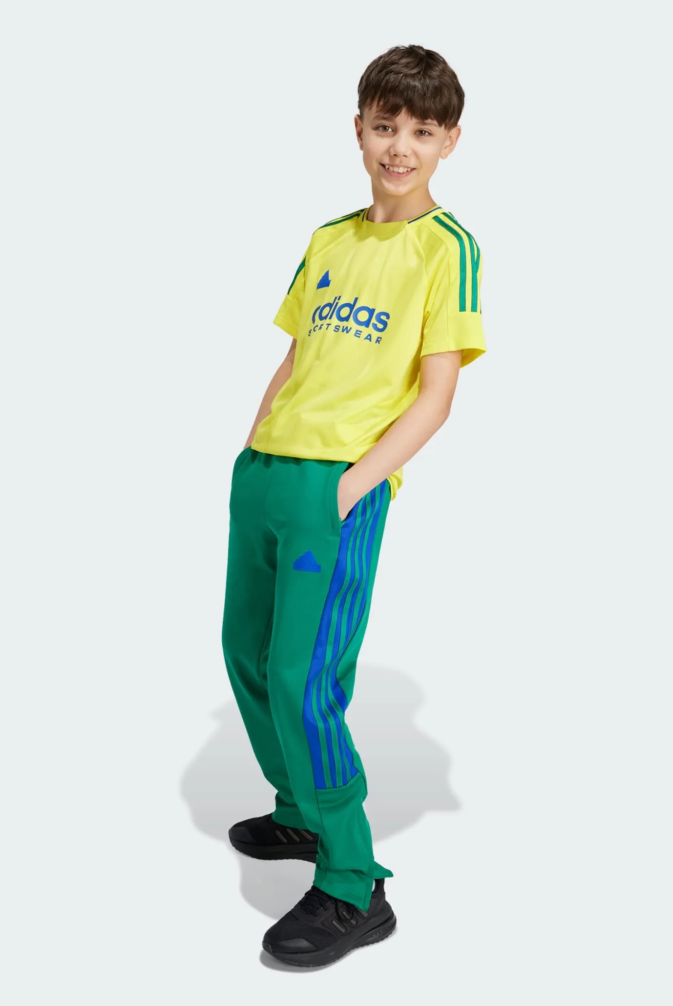 Детская желтая футболка Tiro Nations Pack Kids 3