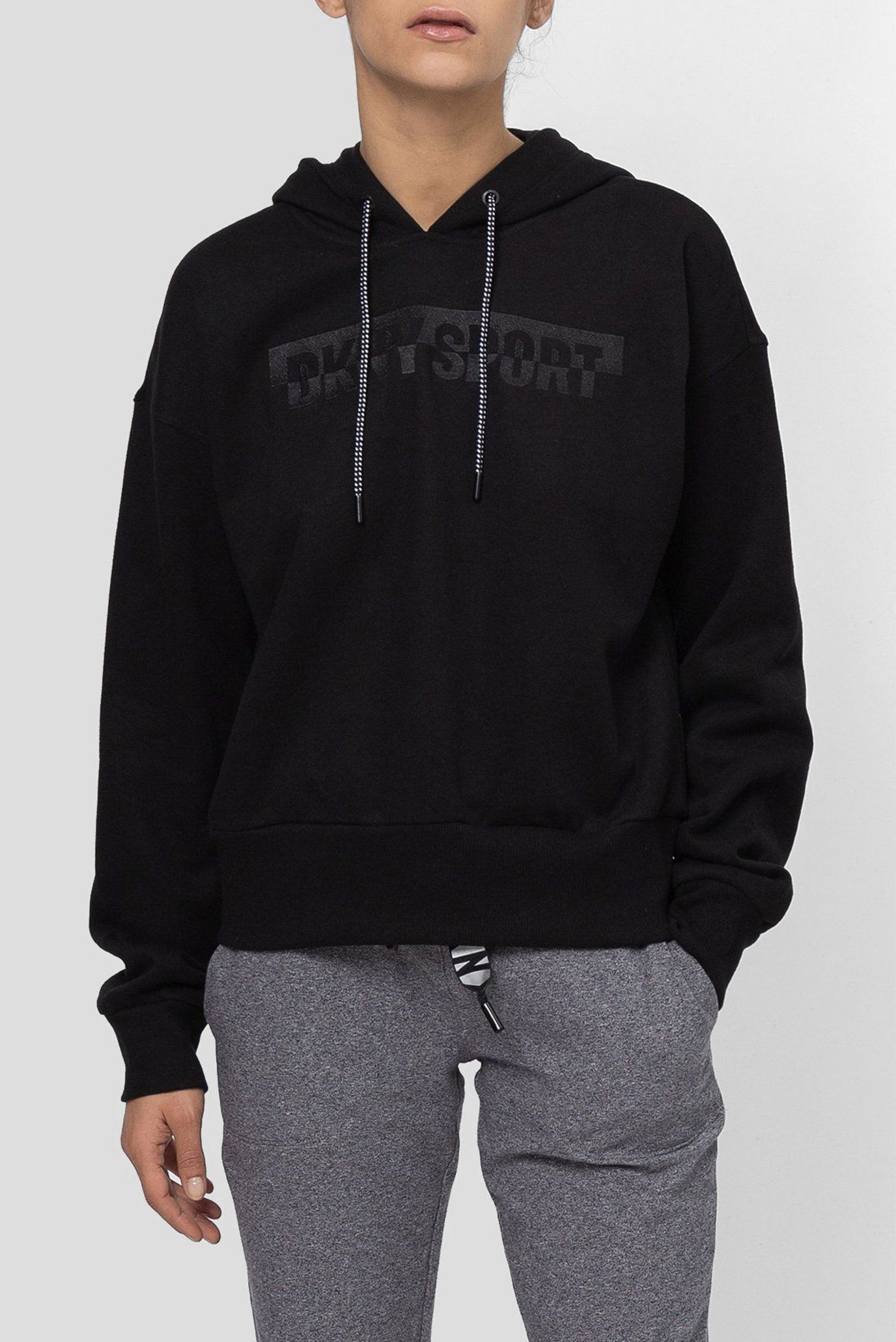 Женское темно-синее худи Синий M DKNY DP2T9136