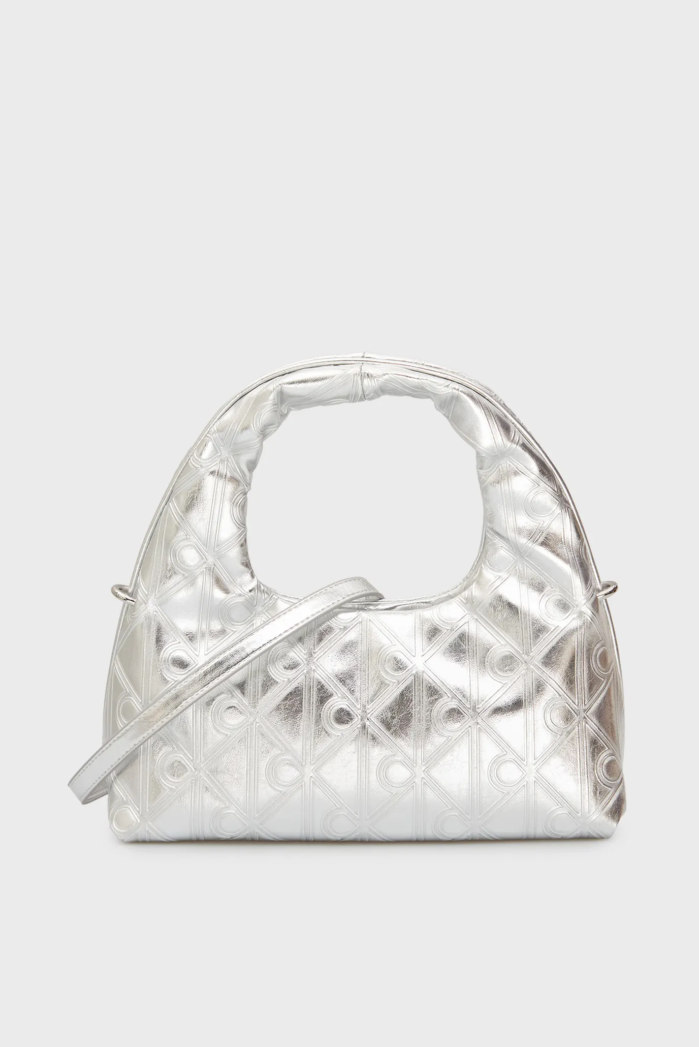 Женская серебристая сумка STRAP Серебряный ONESIZE Calvin Klein LV04F3444G