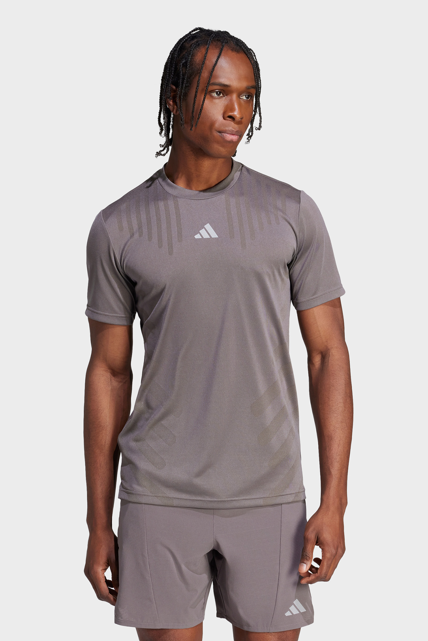 Чоловіча коричнева футболка HIIT Airchill Workout 1