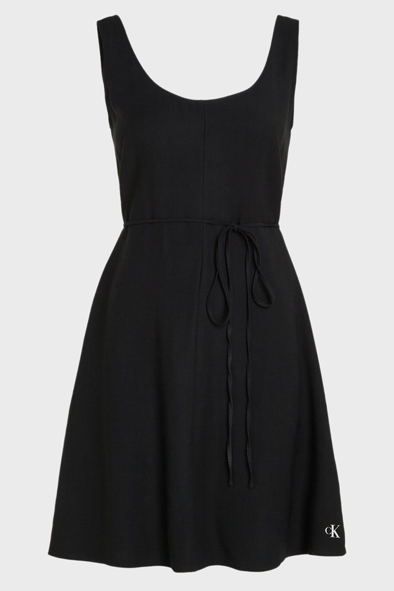 Женское черное платье TIE WAISTED DAY DRESS 1