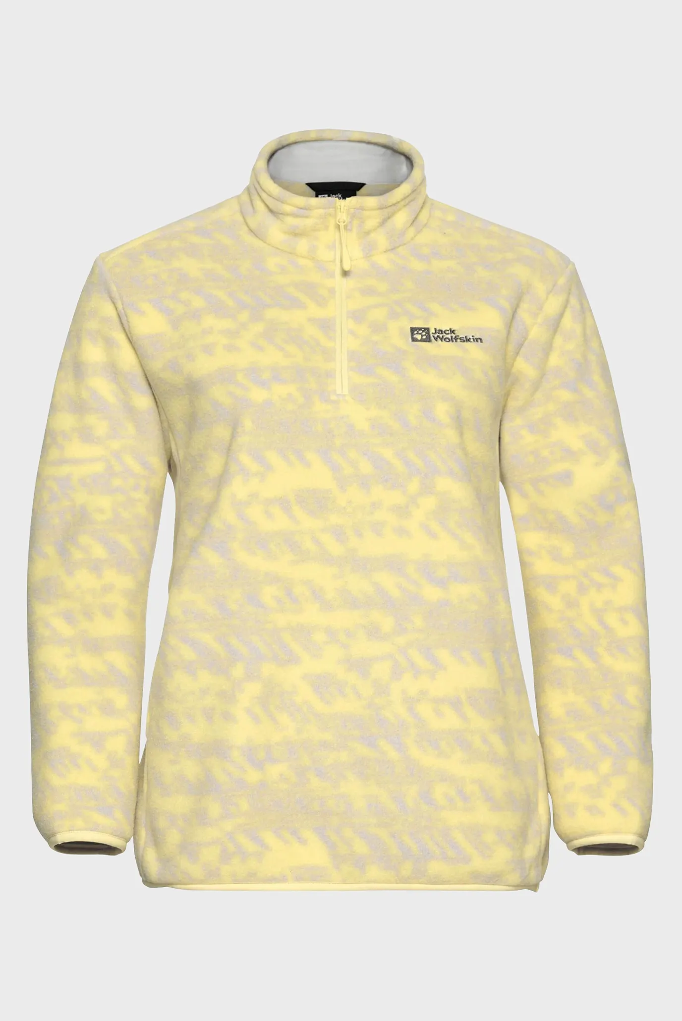 Женская желтая спортивная кофта с узором 6