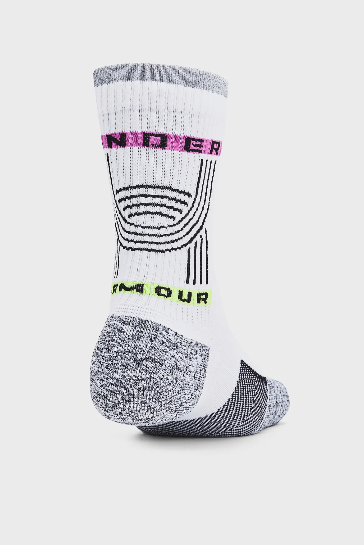 Білі шкарпетки UA AD Run Cushion 1pk Mid 2