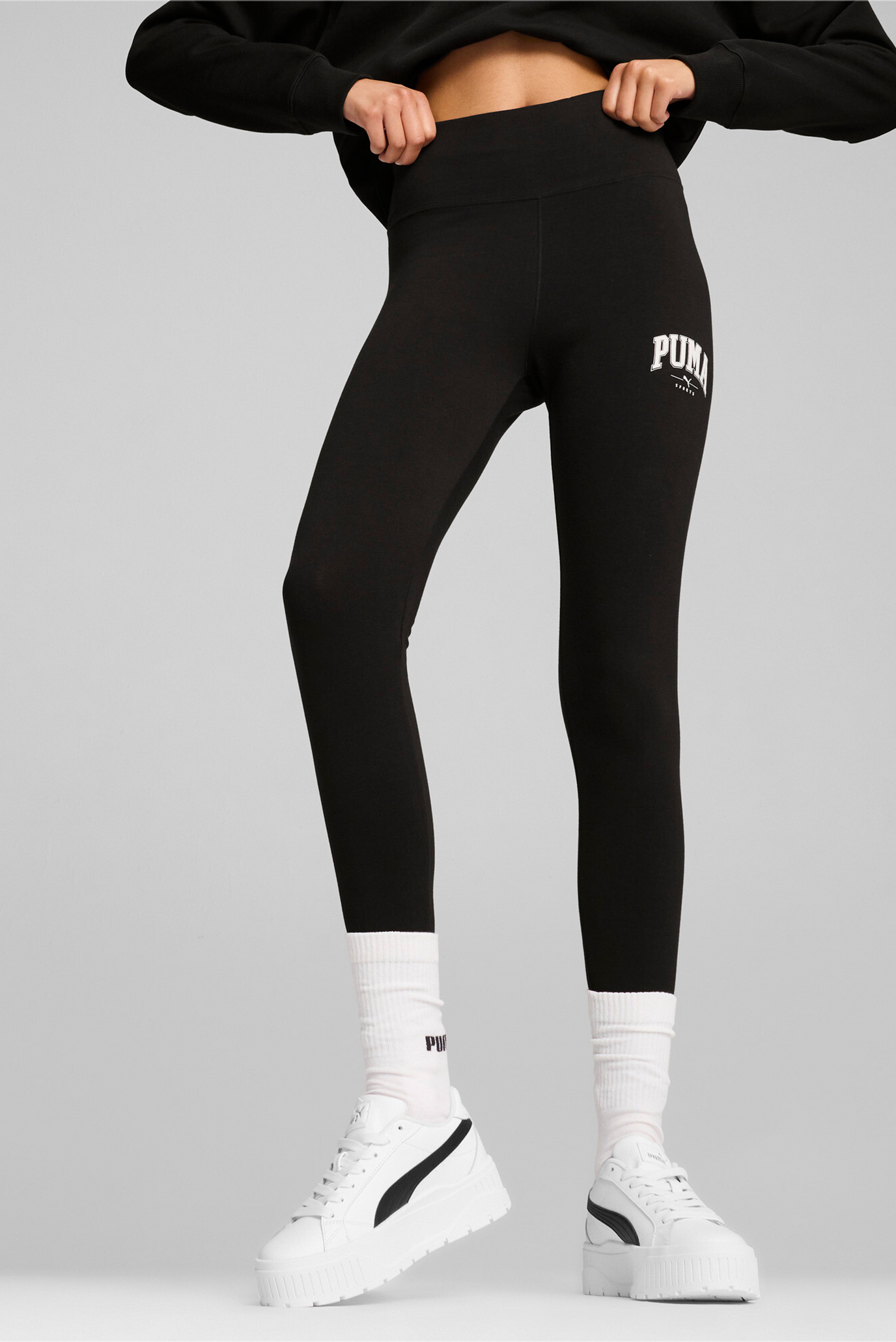 Женские черные тайтсы 
PUMA SQUAD Leggings Women 1