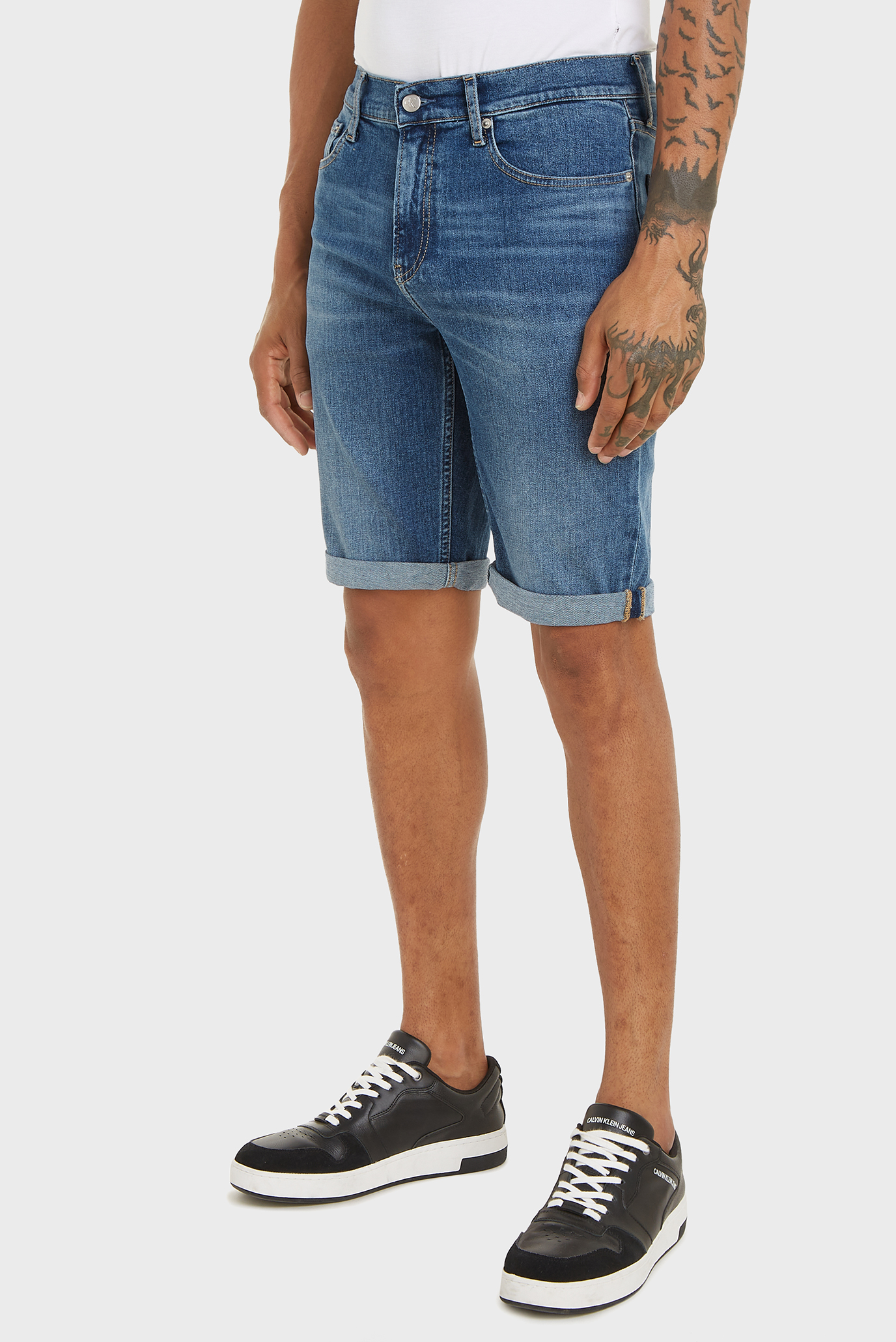 Мужские синие джинсовые шорты Синий 30 Calvin Klein Jeans J30J324874 Мужские синие джинсовые шорты Синий 30 Calvin Klein Jeans J30J324874