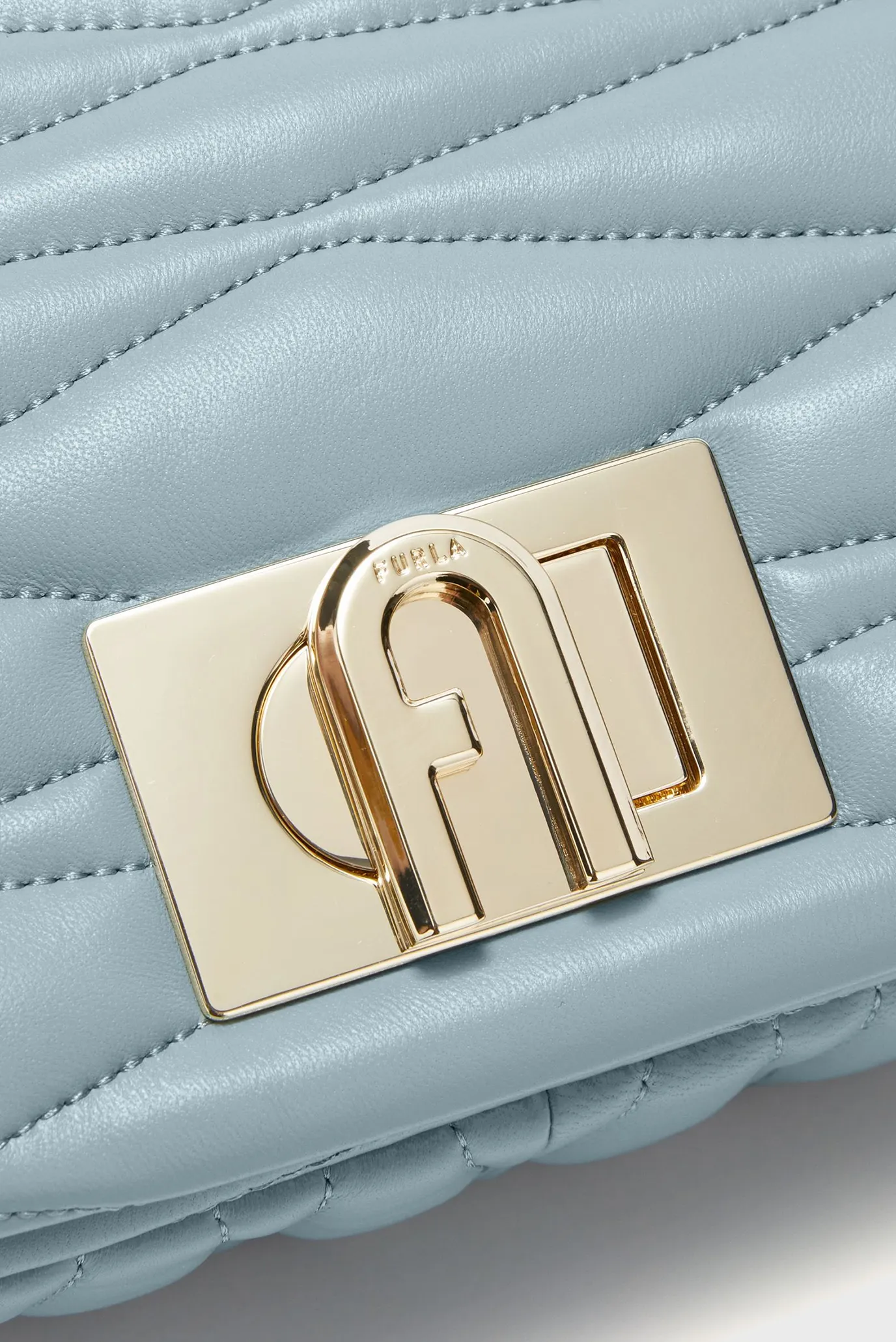 Женская голубая кожаная сумка 5