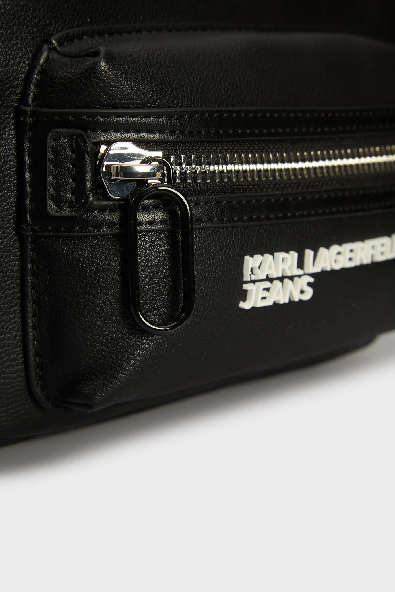 Чоловіча чорна поясна сумка KLJ ESSENTIAL GRAINY 6