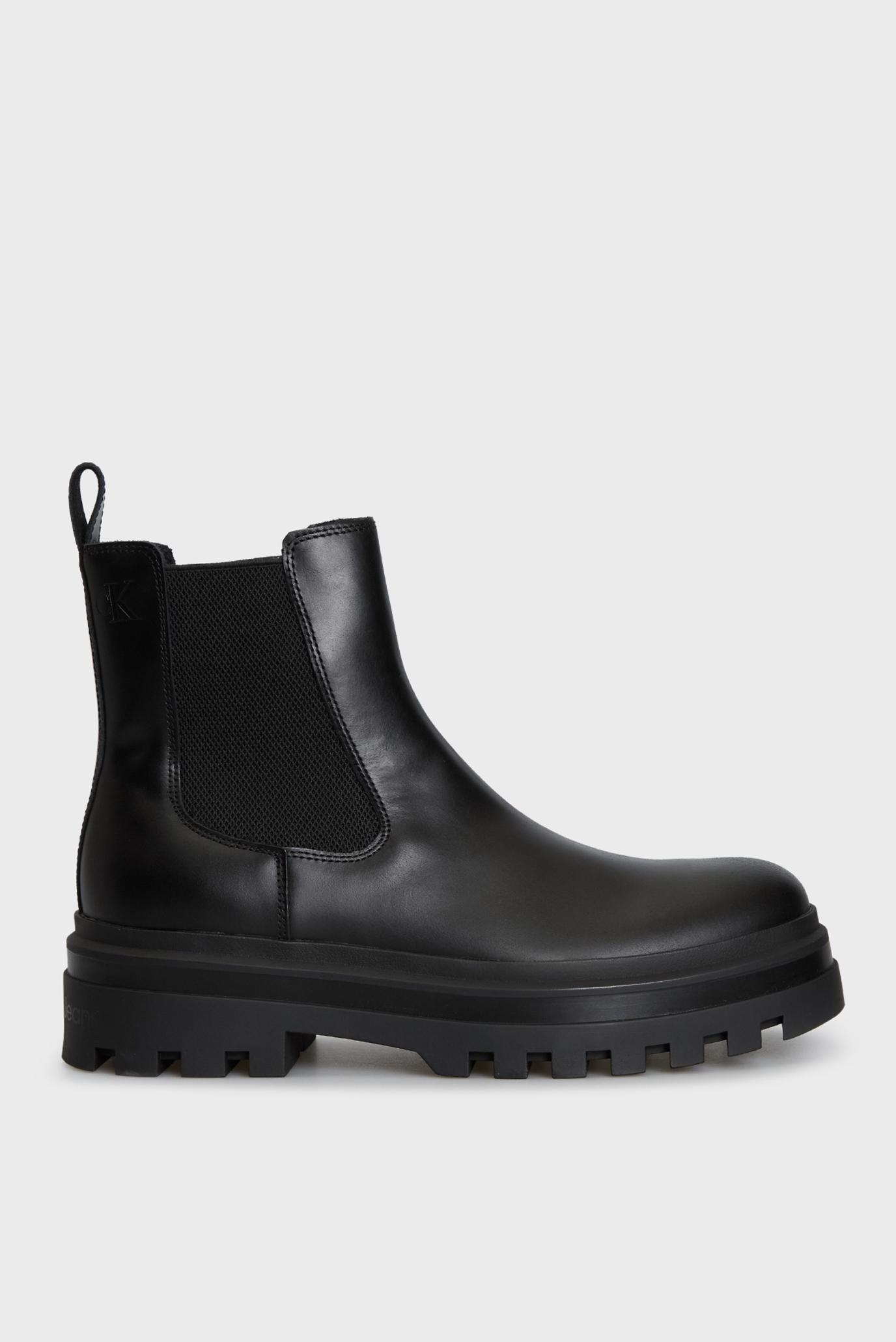 Чоловічі чорні шкіряні челсі LUGGED CHELSEA BOOT 1