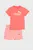 Дитячий персиковий набір одягу (футболка, шорти) Minicats Essentials Tee and Shorts Set Toddler