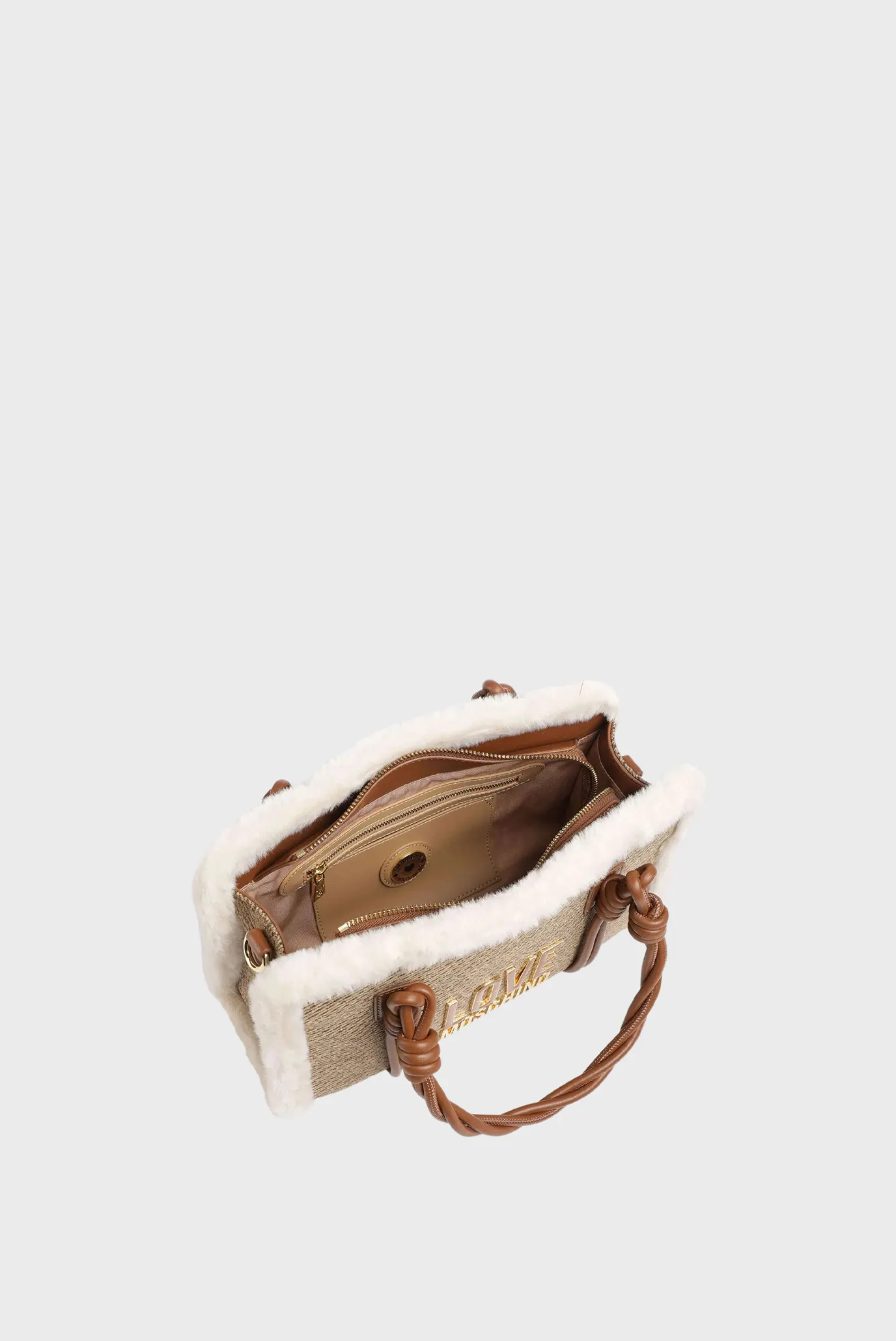 Женская бежевая сумка 4