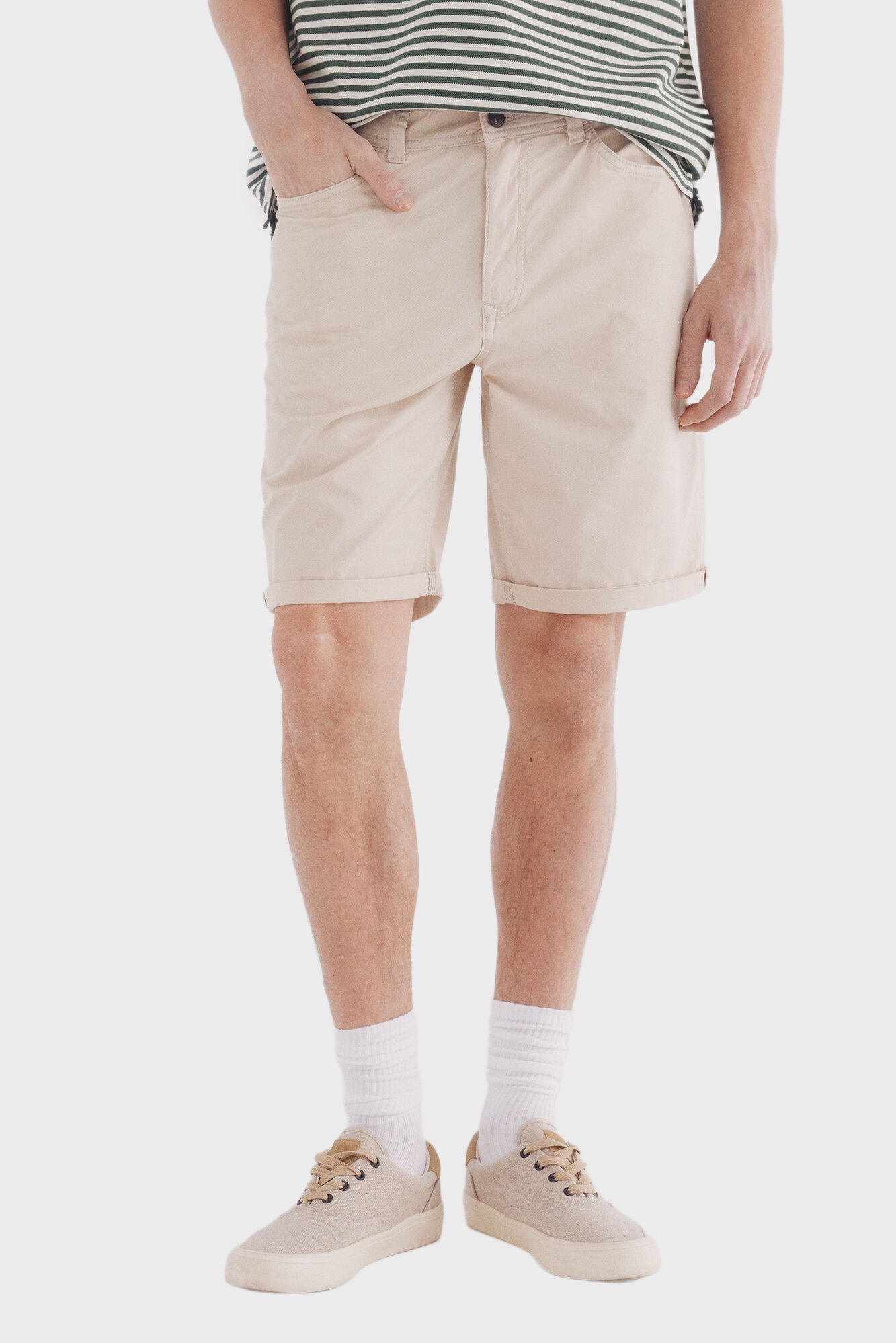 Мужские бежевые шорты slim fit Бежевый 36 SPRINGFIELD 7139002 Мужские бежевые шорты slim fit Бежевый 36 SPRINGFIELD 7139002