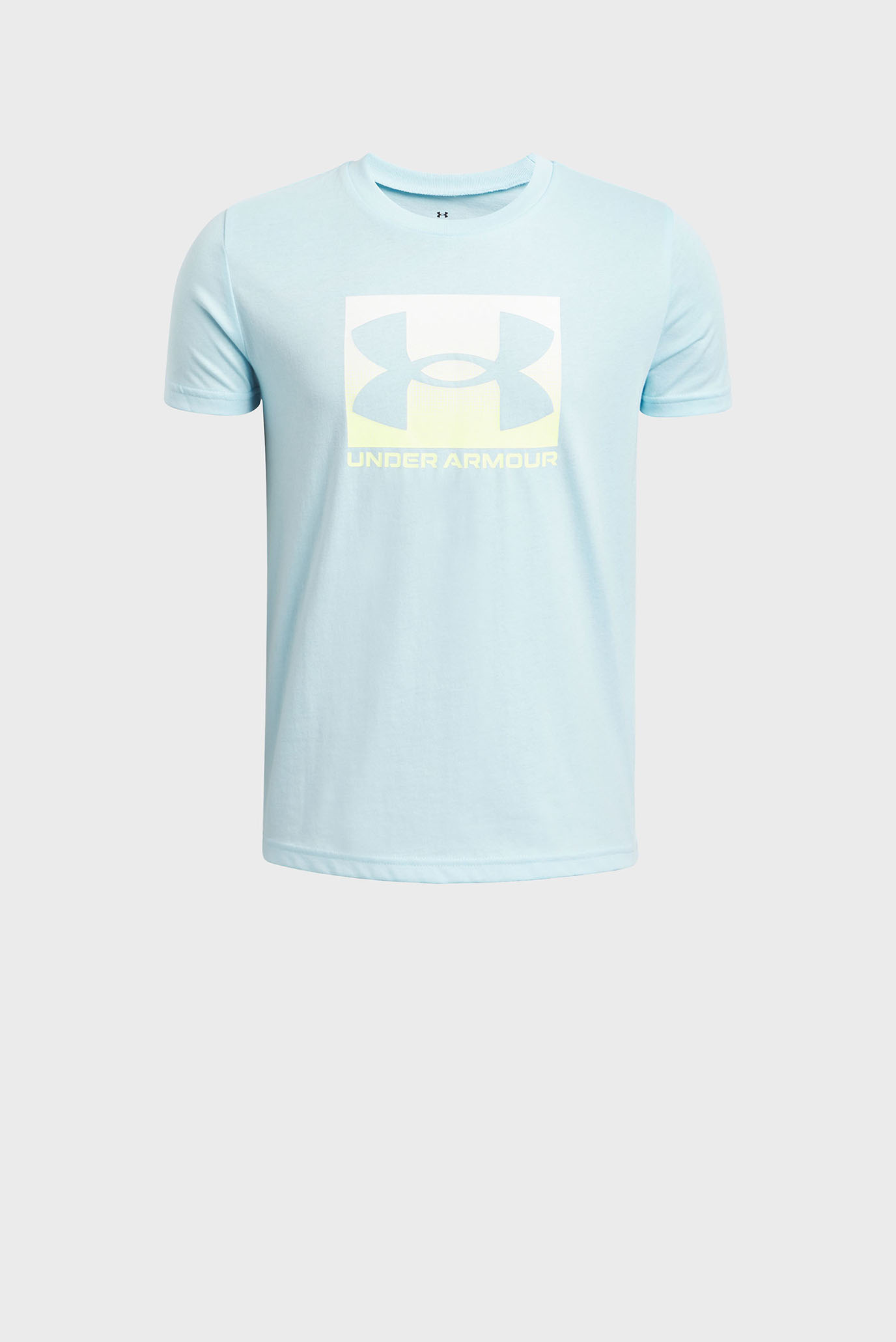 Детская голубая футболка UA B BOXED SPORTS UPDATE SS Голубой 18 Under Armour 1388672-494 Детская голубая футболка UA B BOXED SPORTS UPDATE SS Голубой 18 Under Armour 1388672-494