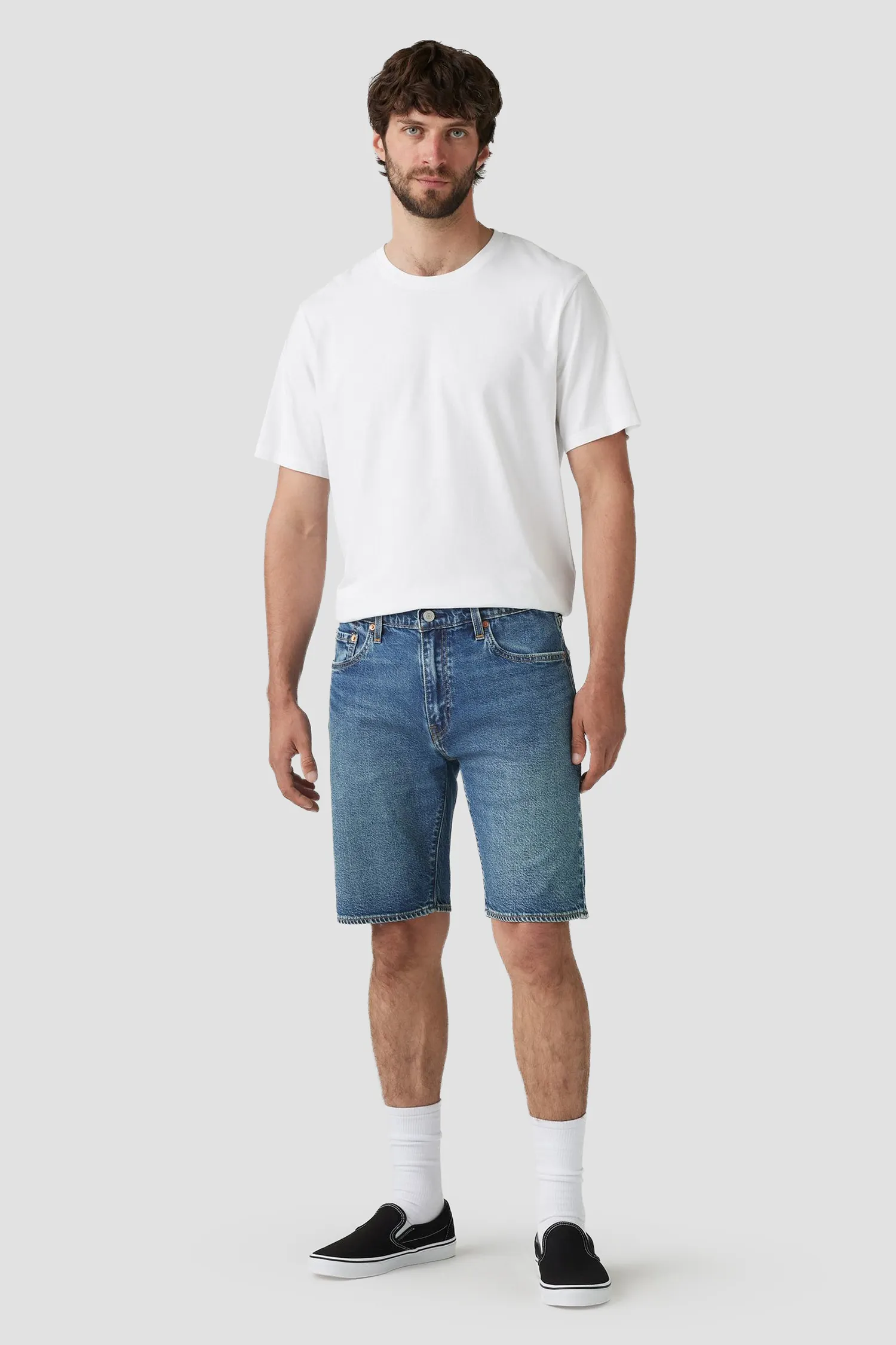 Чоловічі сині джинсові шорти 3