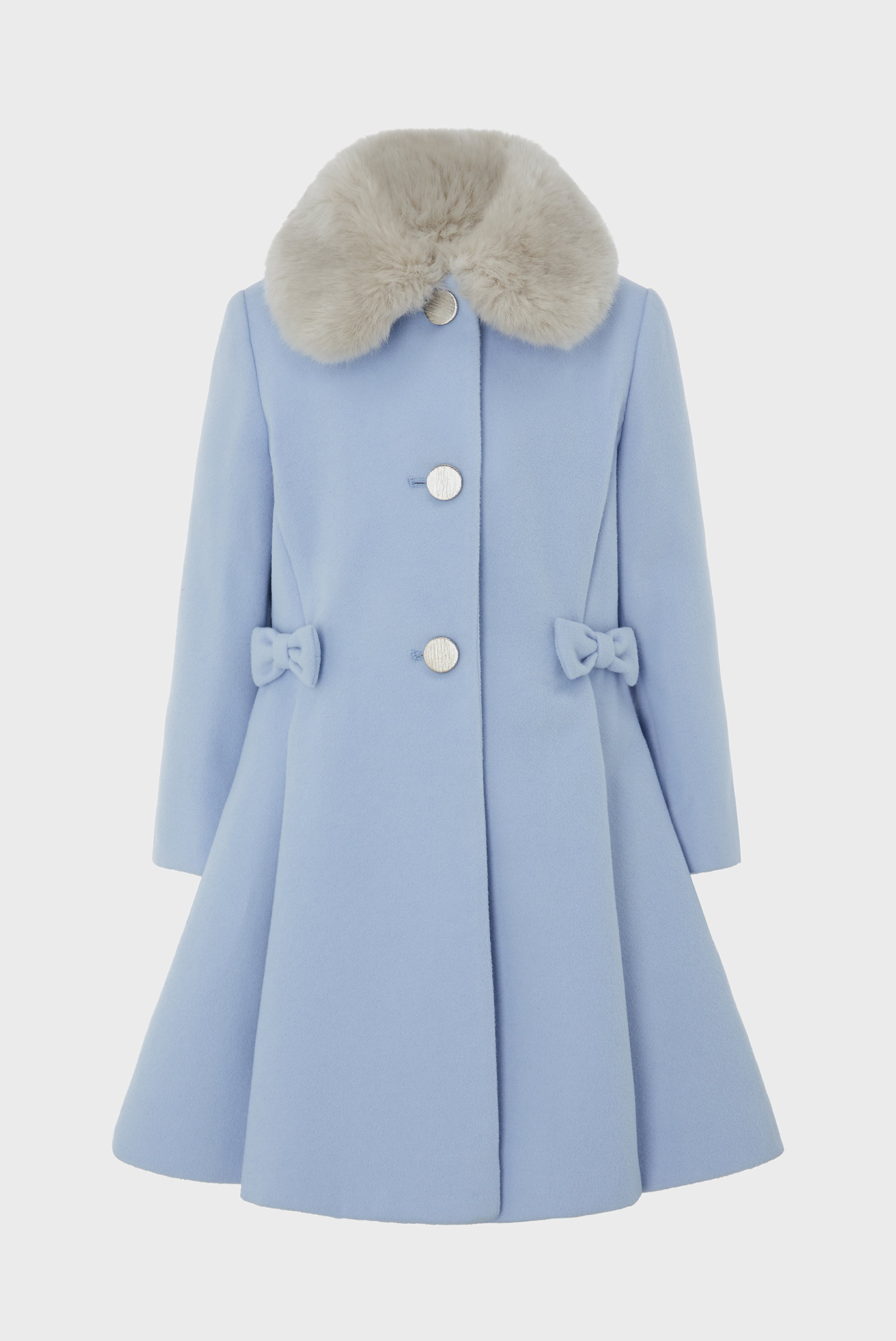 Детское голубое пальто 1