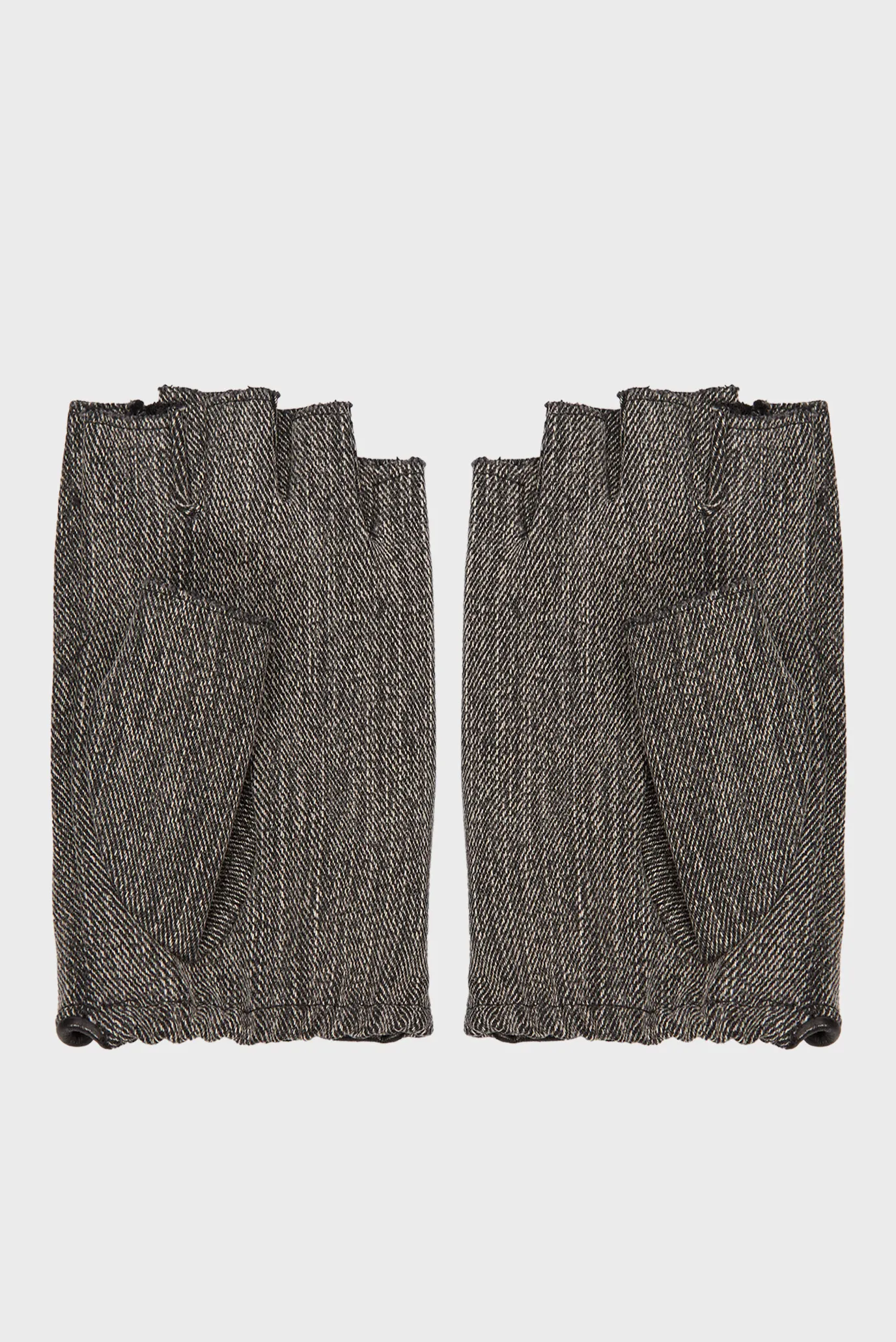 Женские темно-серые джинсовые митенки fingerless 3