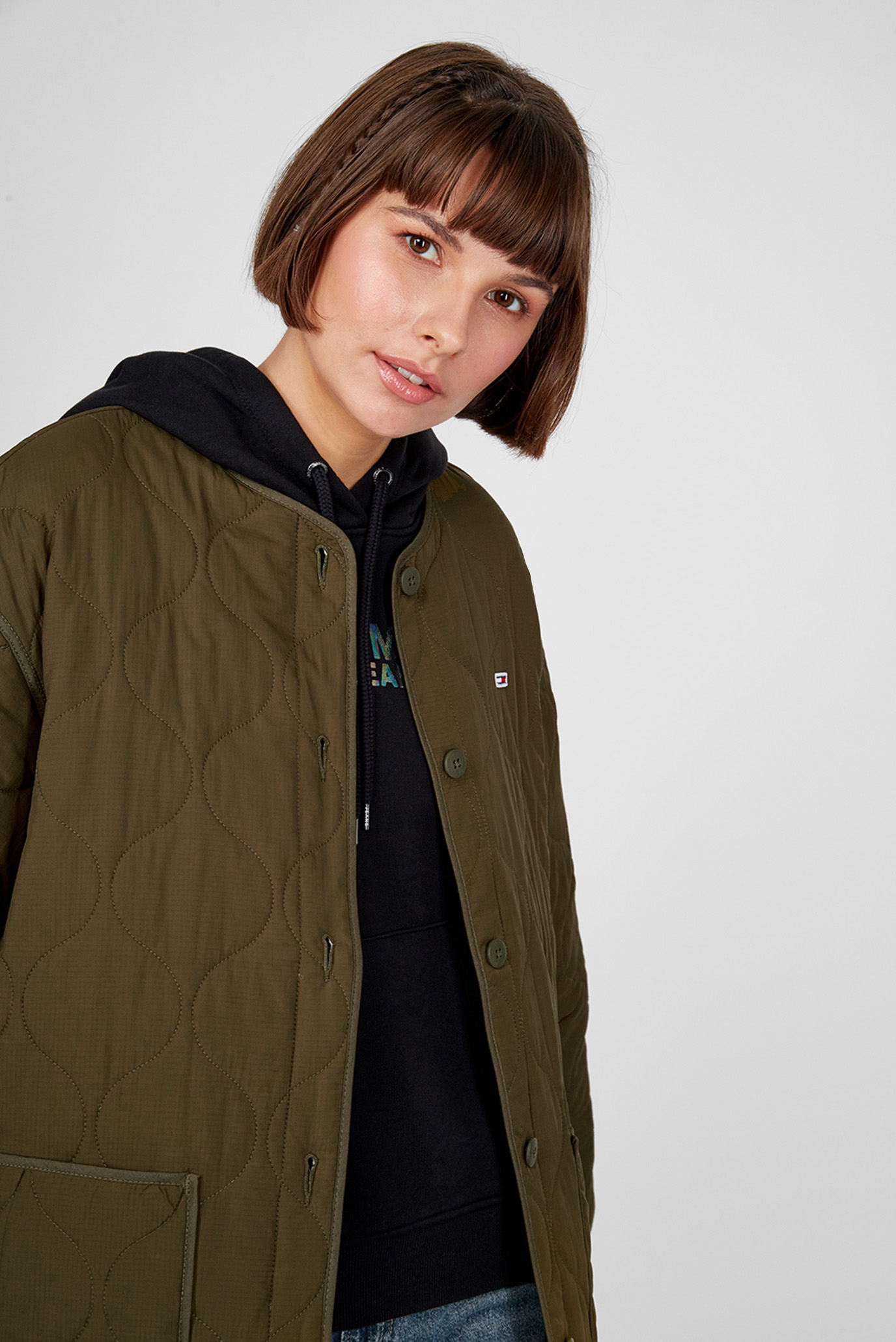 tommy jeans longline liner jacket