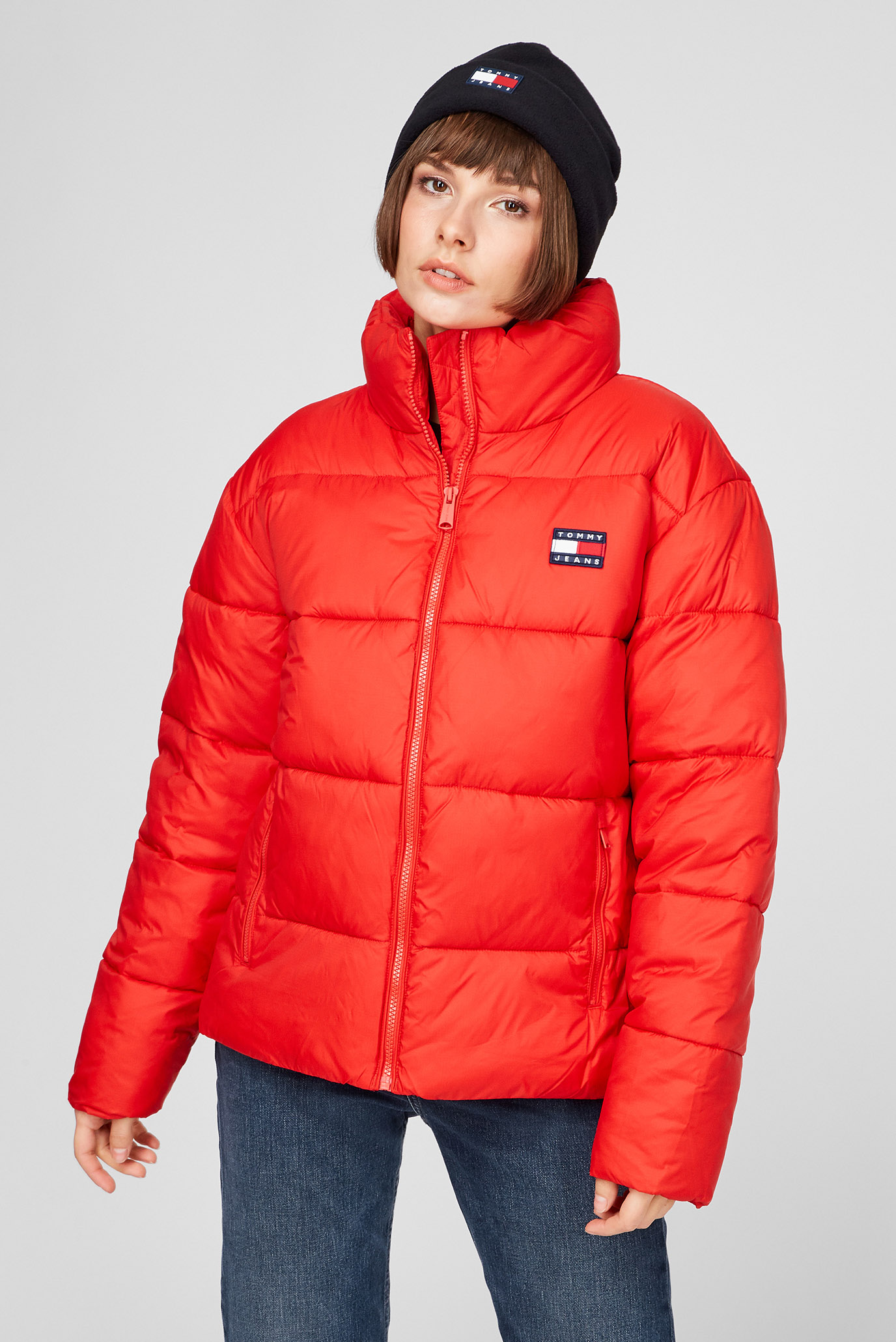 Женская красная куртка TJW MODERN PUFFER 1