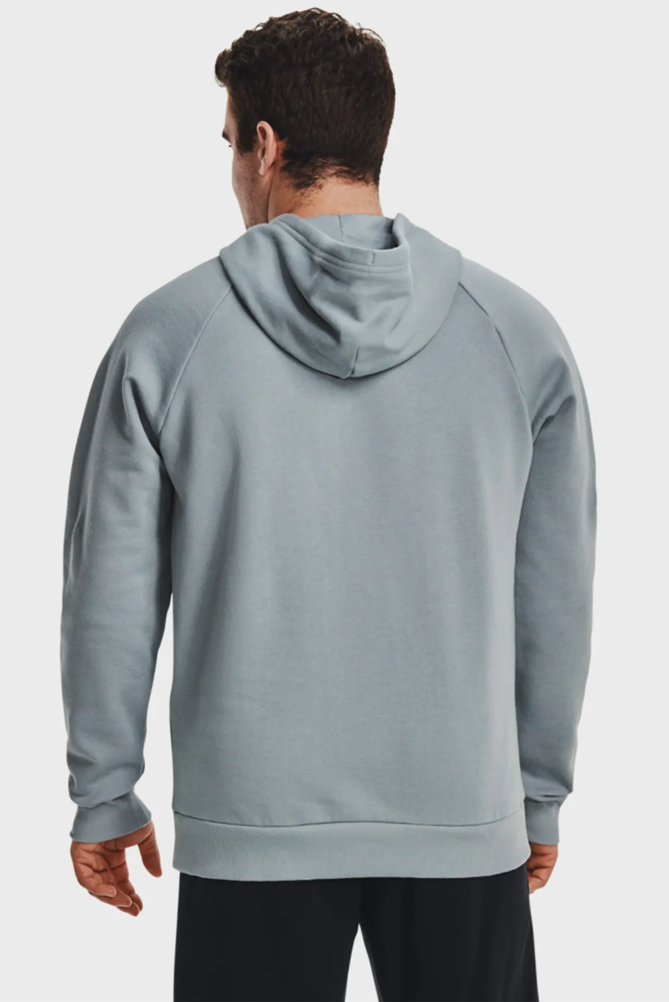 Чоловіче блакитне худі UA Rival Fleece Big Logo HD 3