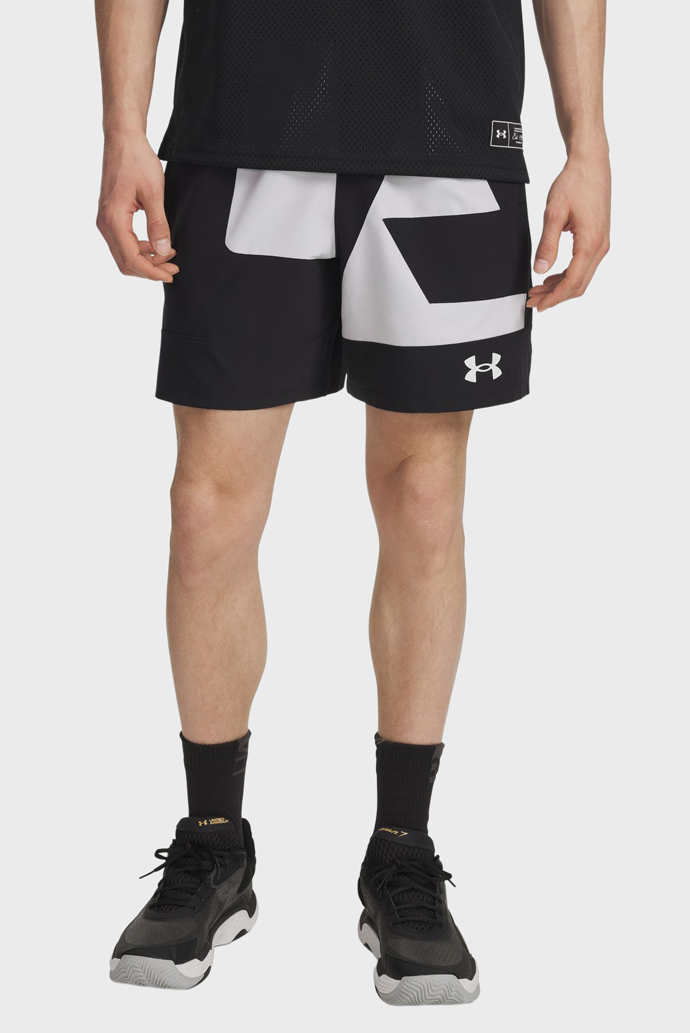 Мужские черные шорты UA Zone 7 Short Черный M Under Armour 6006261-001 Мужские черные шорты UA Zone 7 Short Черный M Under Armour 6006261-001