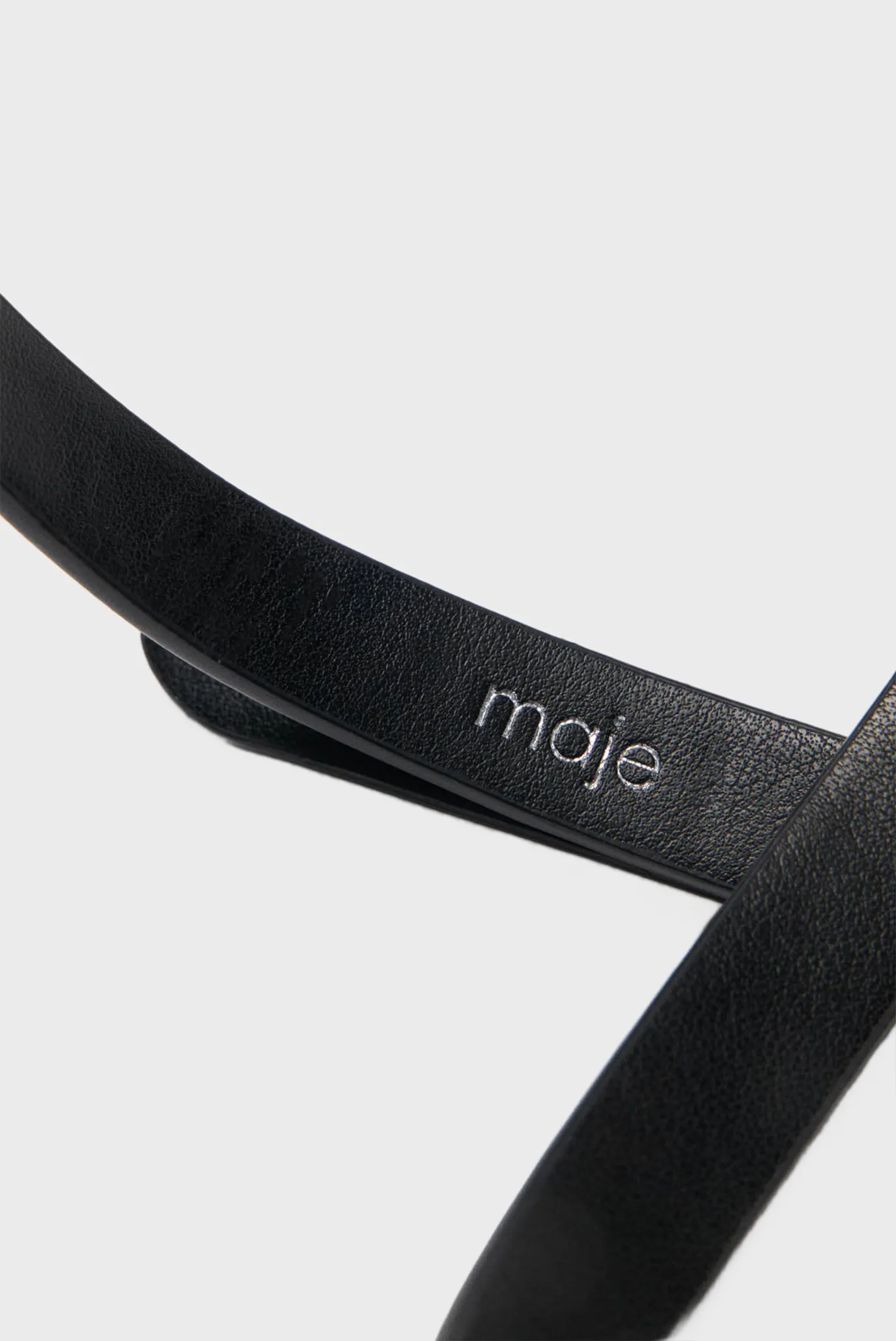 Жіночий чорний шкіряний ремінь 6