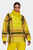 Женский желтый анорак в клетку adidas by Stella McCartney Fleece Jacquard