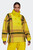 Жіночий жовтий картатий анорак adidas by Stella McCartney Fleece Jacquard