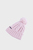 Розовая шапка Lux Knit Pom