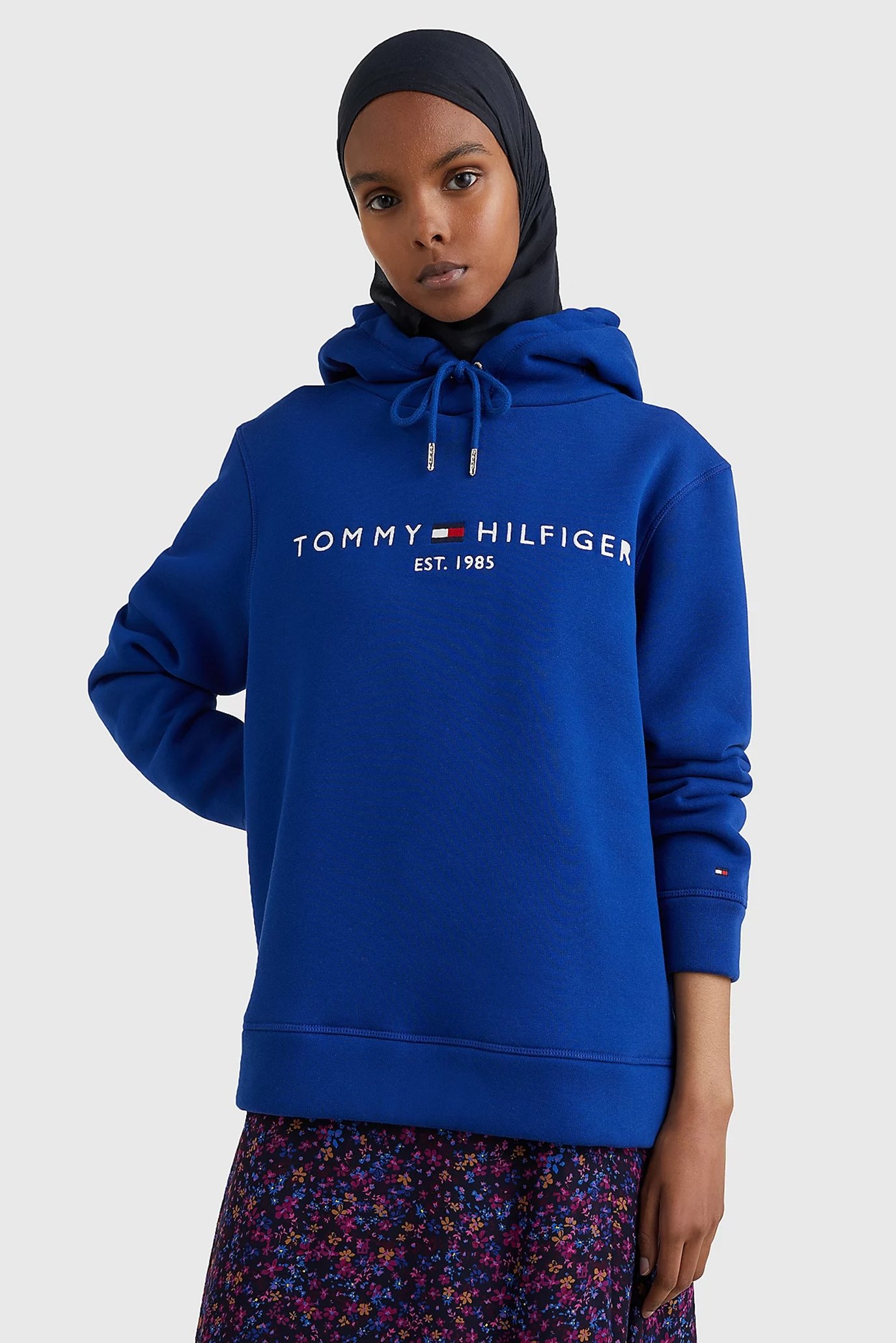 Женское синее худи REGULAR HILFIGER HOODIE 1