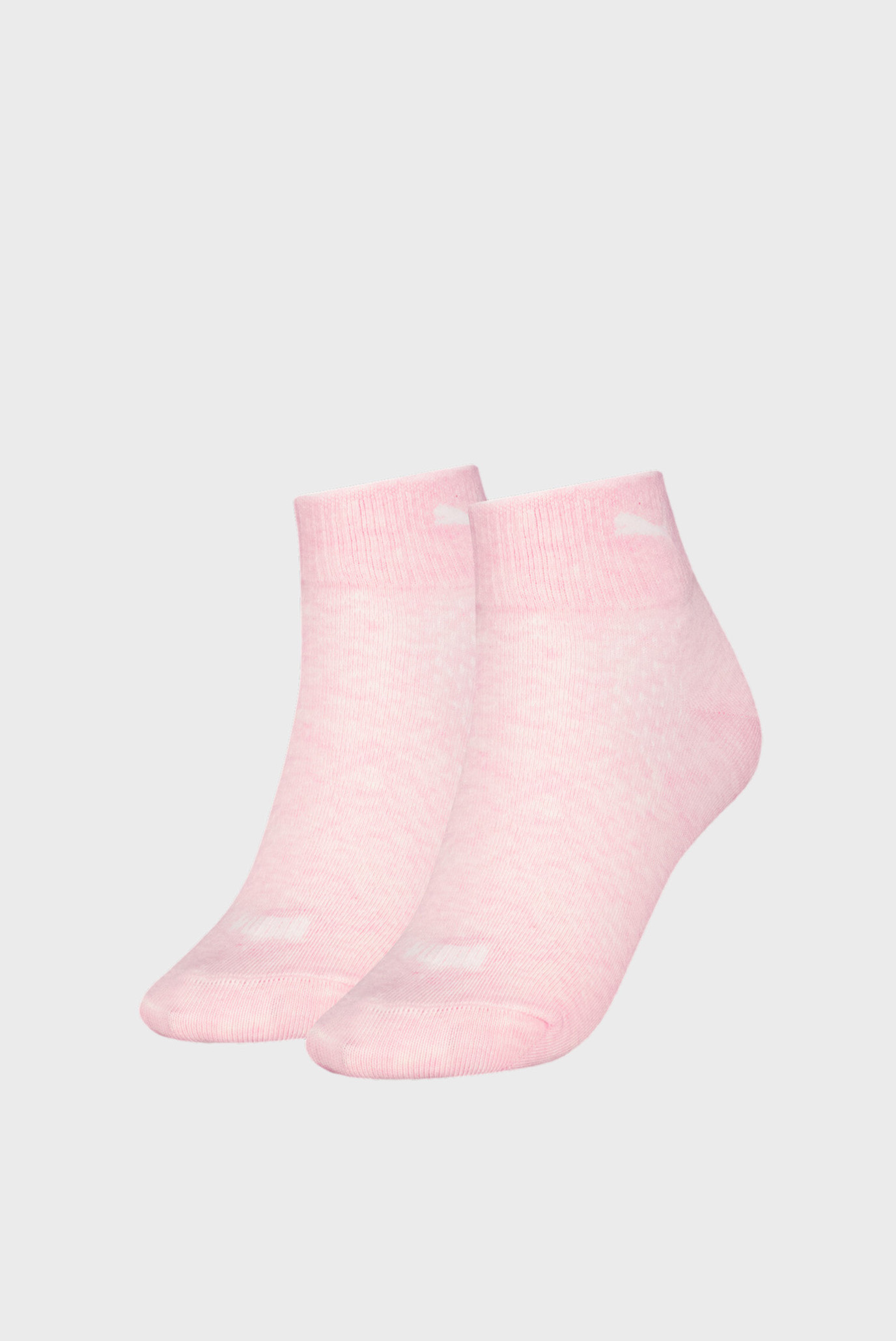 Женские розовые носки (2 пары) PUMA Women's Quarter Socks 2 pack 1