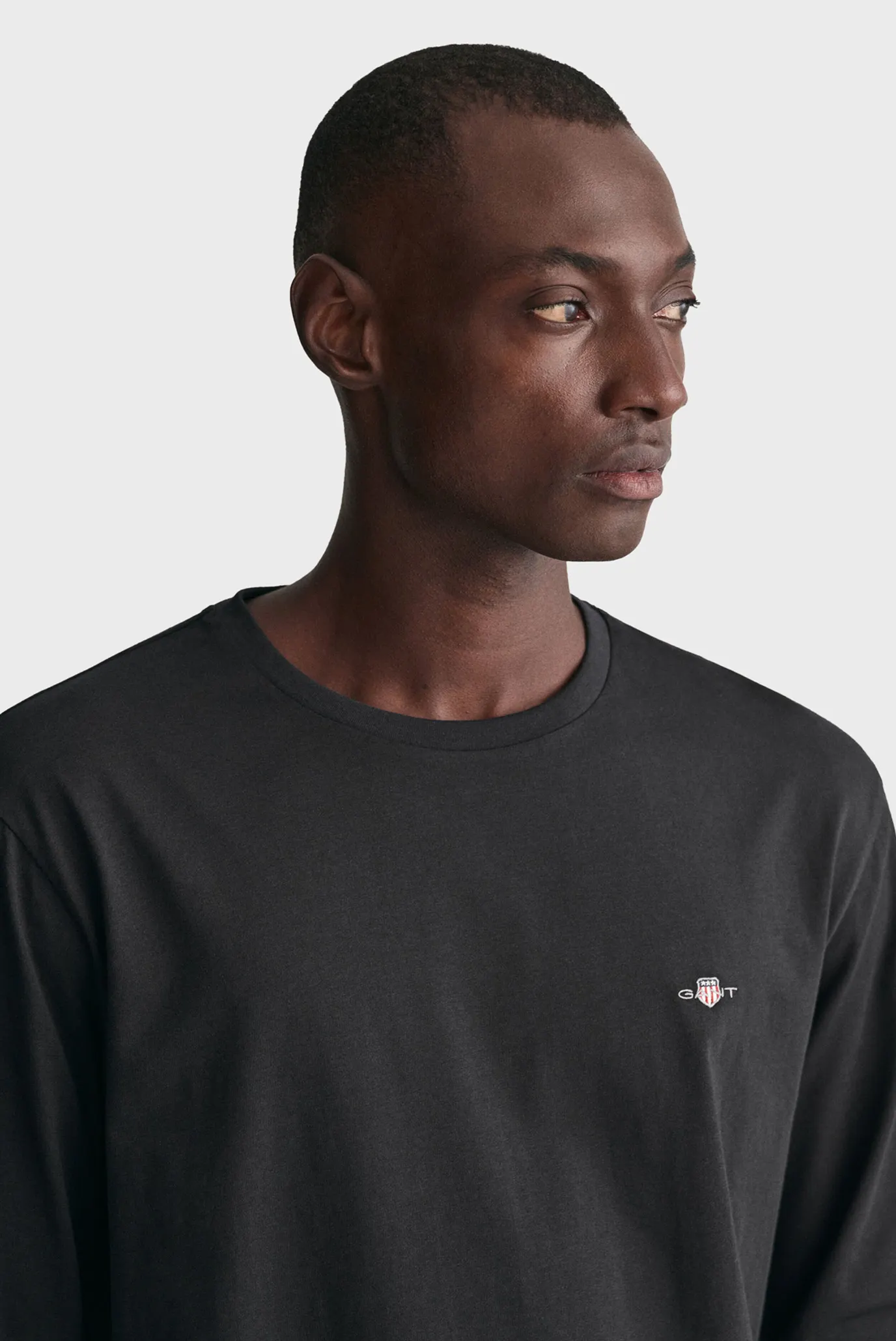 Мужской черный лонгслив REG SHIELD 4