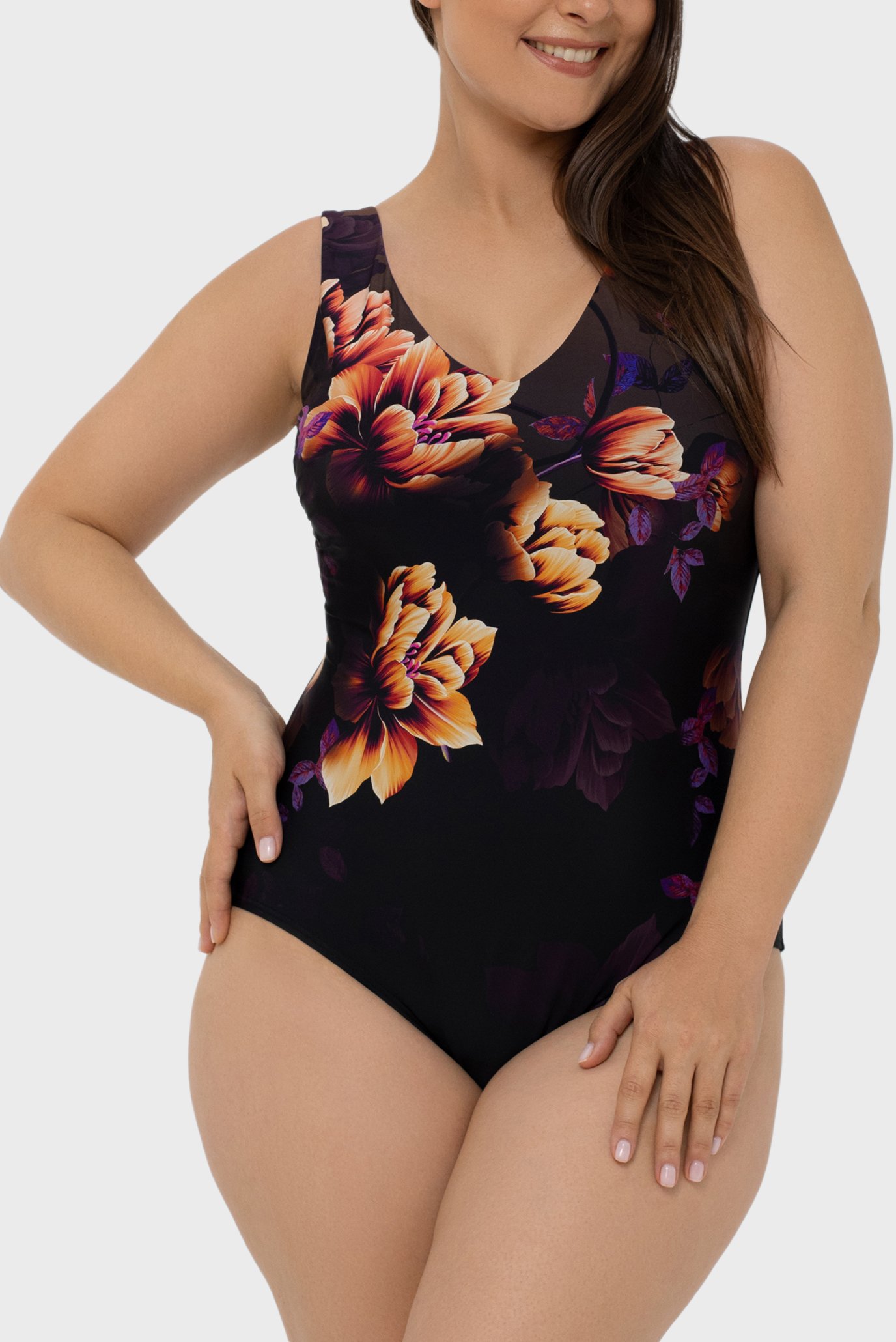Женский темно-коричневый купальник с узором Коричневый 40D MARC&ANDRE L2501-P-491 Женский темно-коричневый купальник с узором Коричневый 40D MARC&ANDRE L2501-P-491