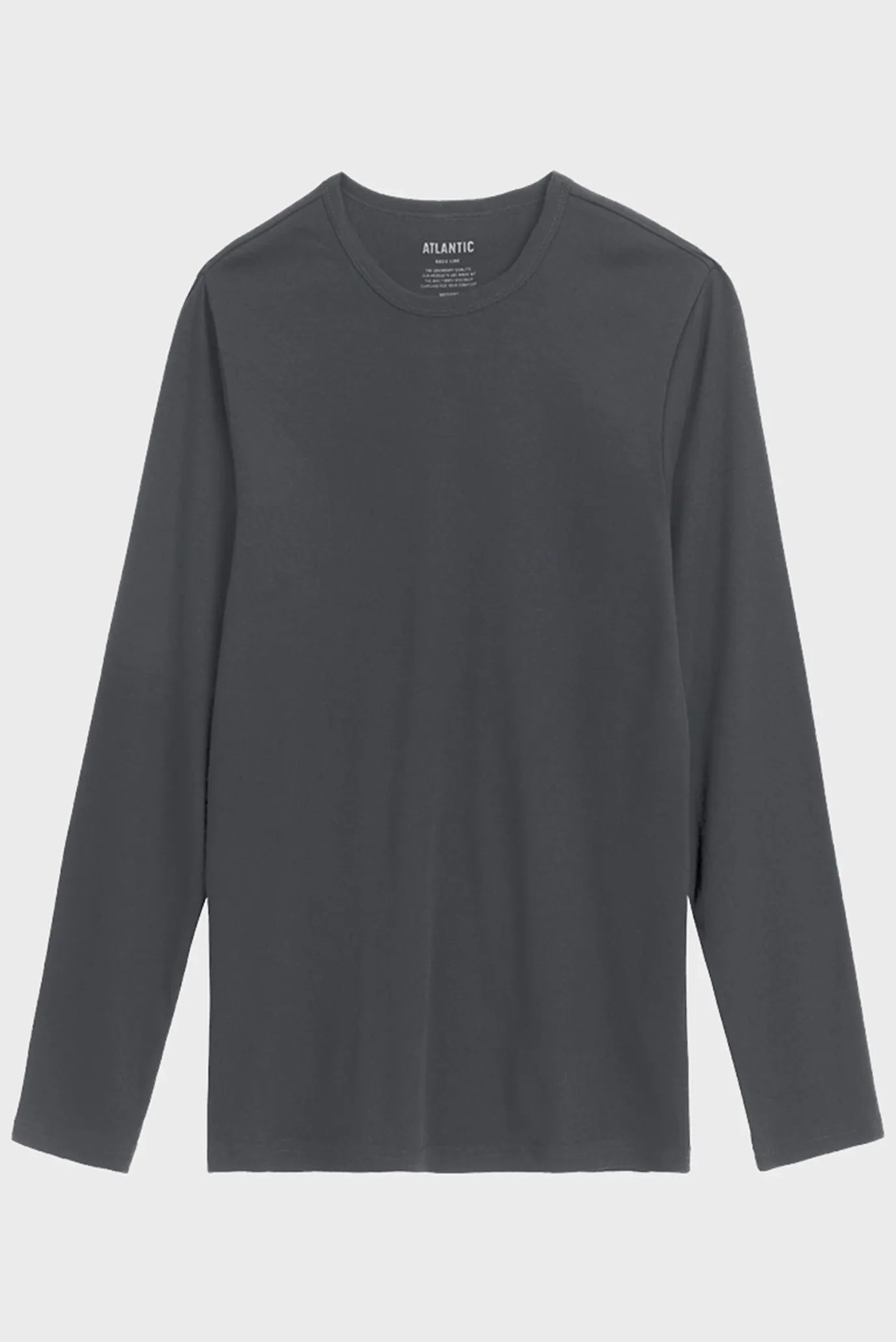 Чоловічий темно-сірий лонгслів 4