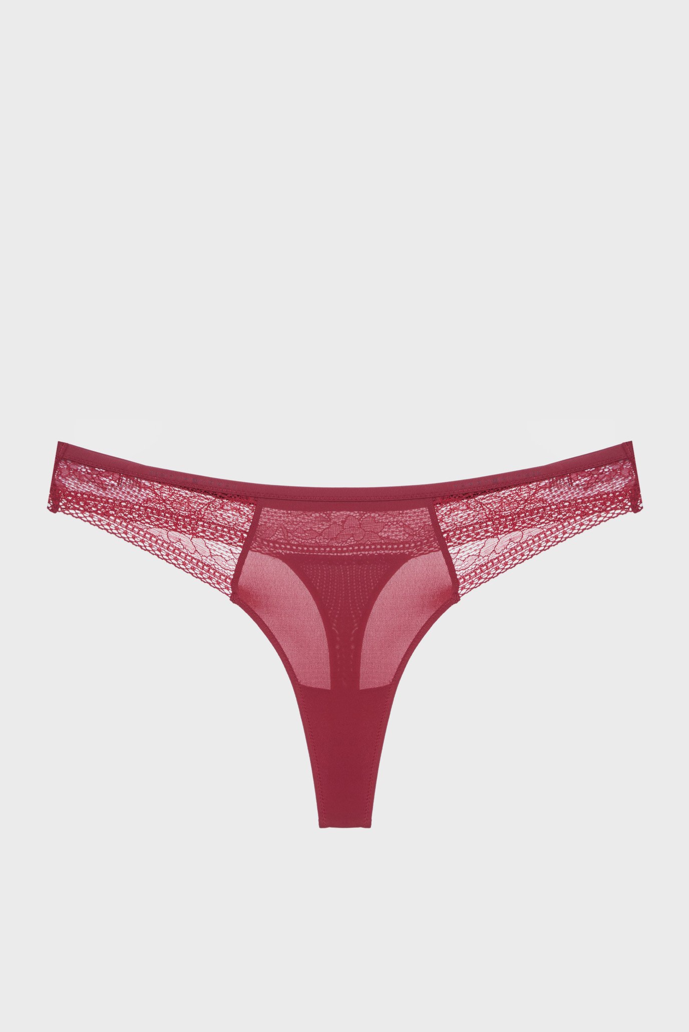 Женские бордовые трусики THONG (EXT. SIZES) 1