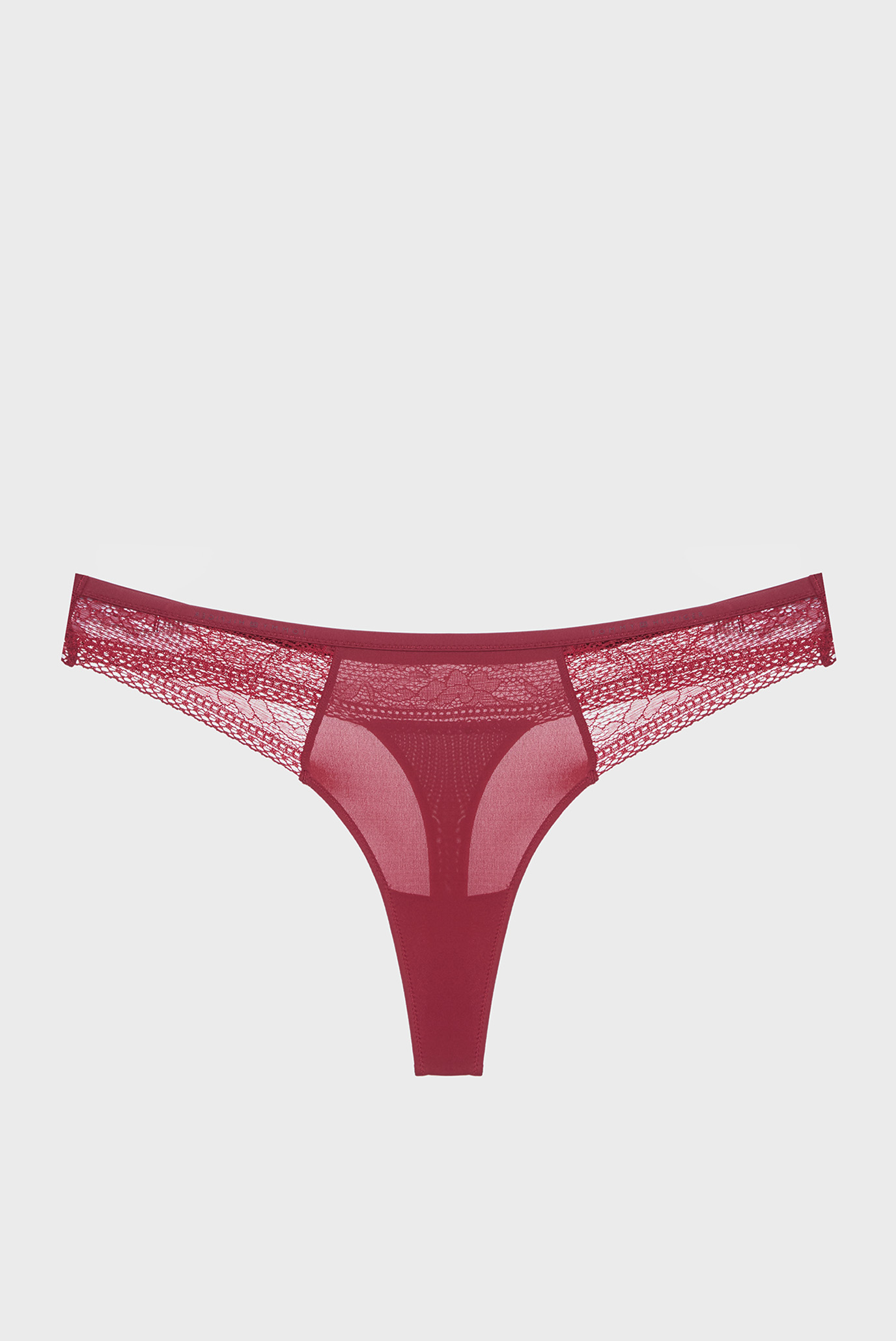 Жіночі бордові трусики THONG (EXT. SIZES) 1