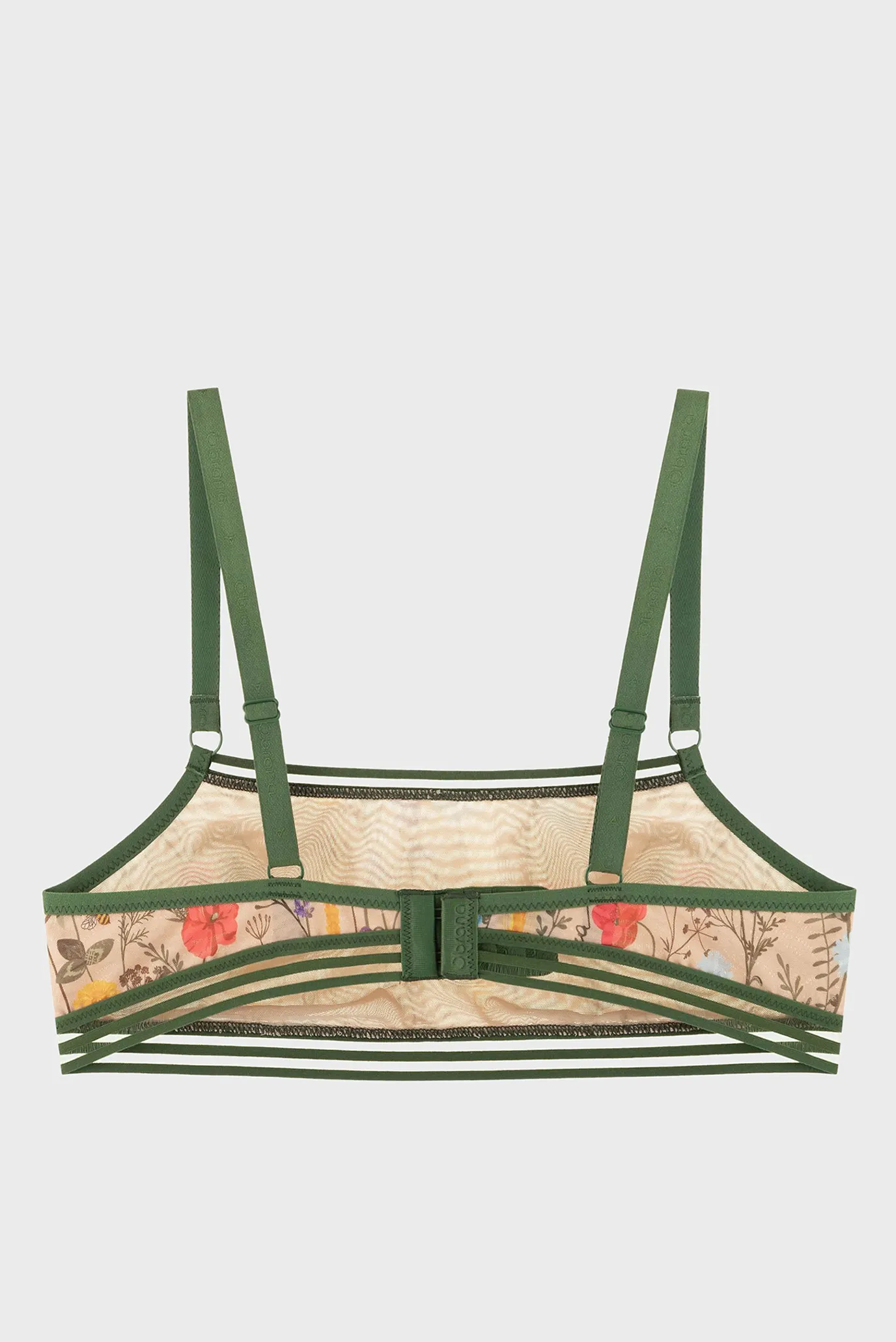 Жіночий бежевий комплект білизни (бюстгальтер, трусики) 2