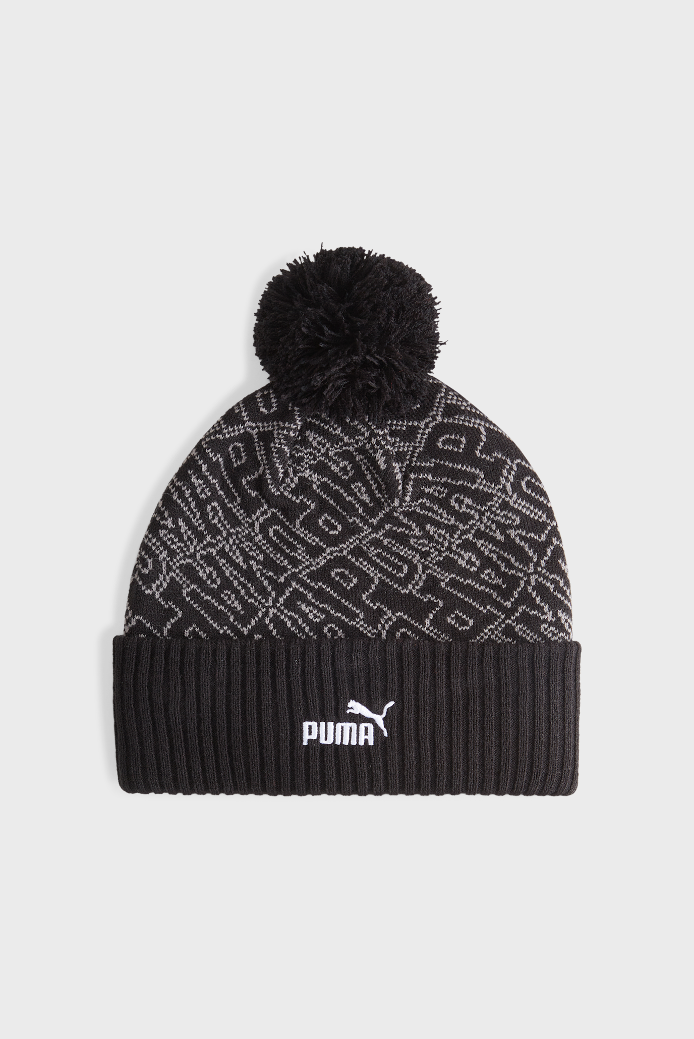 Черная шапка ESS Pom Beanie 1