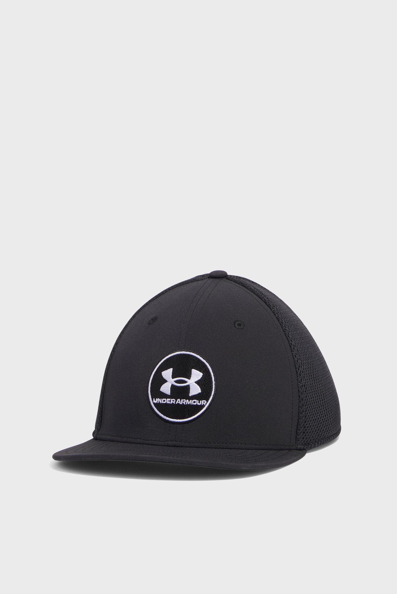 Мужская черная кепка M DRIVE MID STR Черный S-M Under Armour 1389887-001 Мужская черная кепка M DRIVE MID STR Черный S-M Under Armour 1389887-001