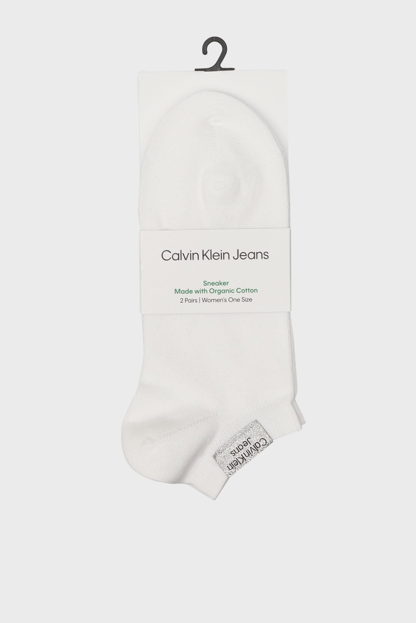 Жіночі білі шкарпетки (2 пари) CKJ SNEAKER PATCH 1