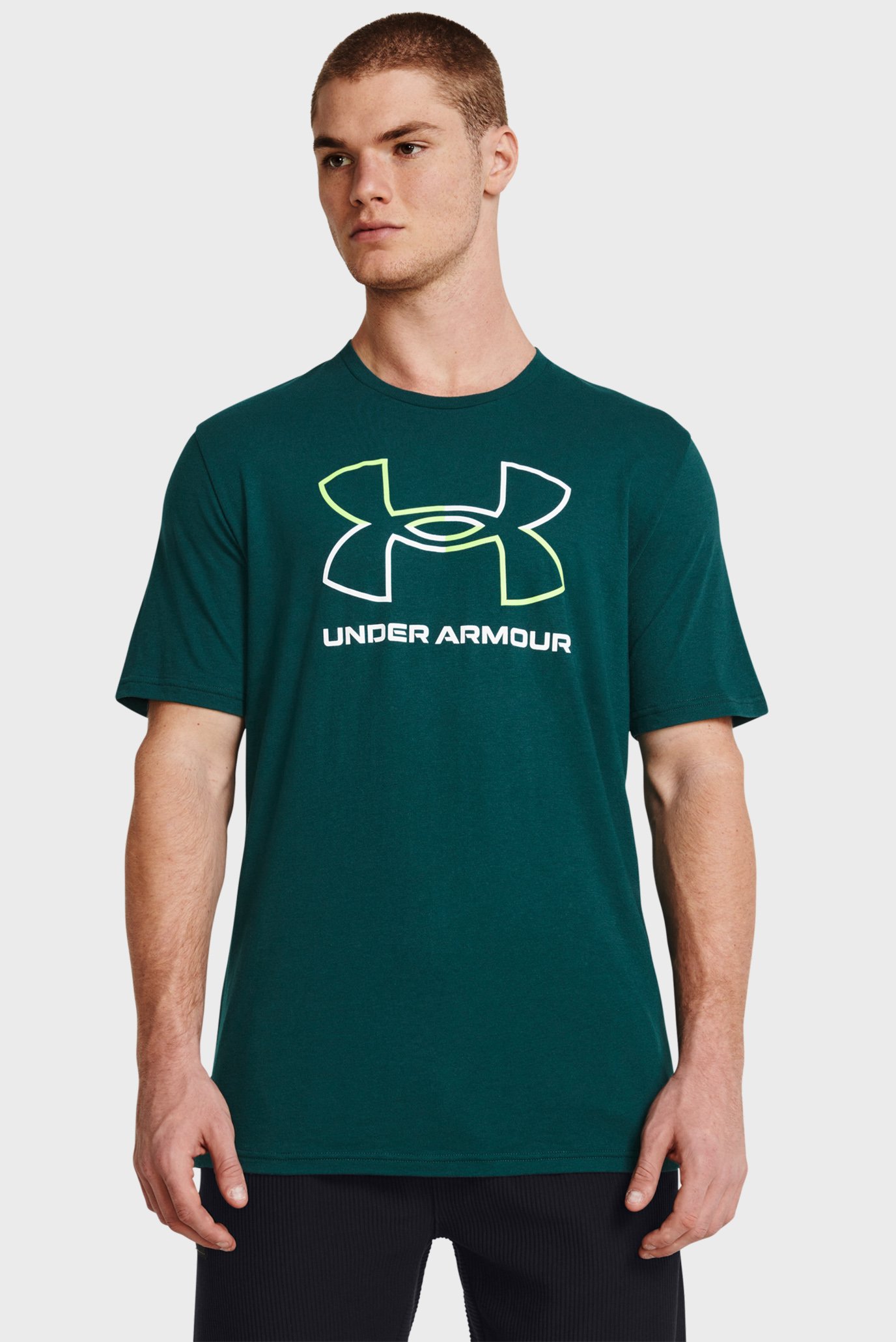 Чоловіча зелена футболка UA GL FOUNDATION UPDATE SS 1