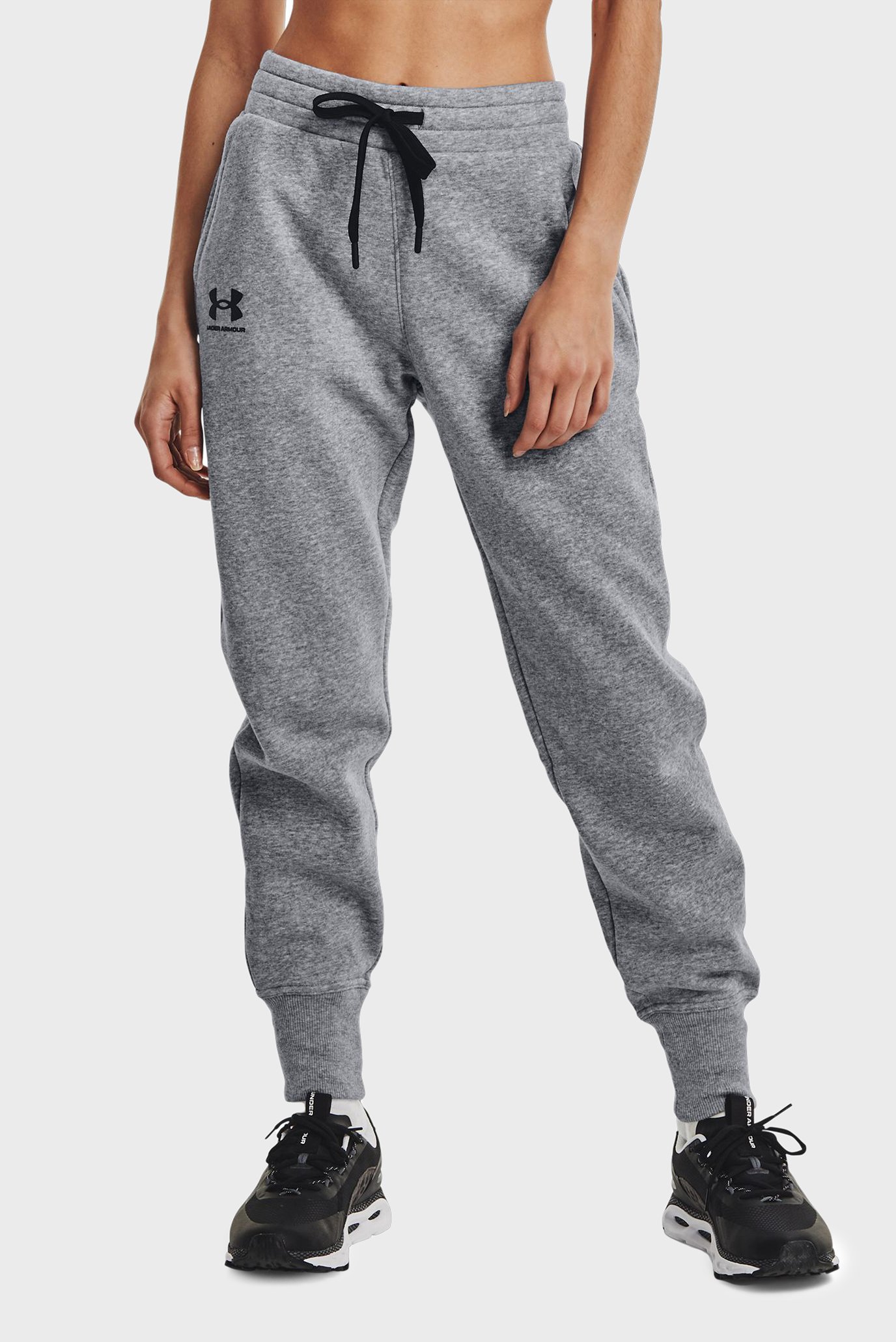 Женские серые спортивные брюки Rival Fleece Joggers 1